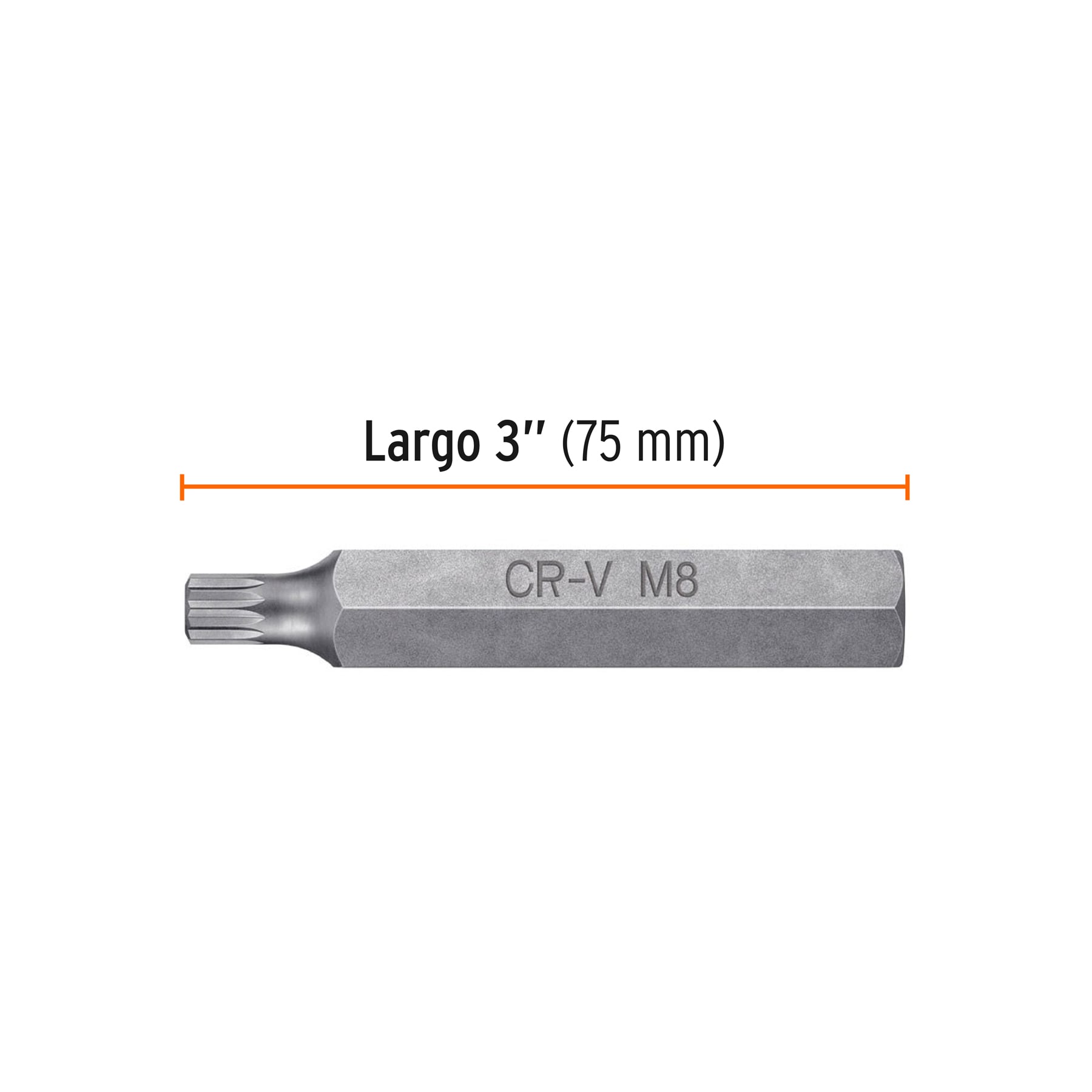 Estuche con 3 puntas bristol M8 largo 3", TRUPER EXPERT
