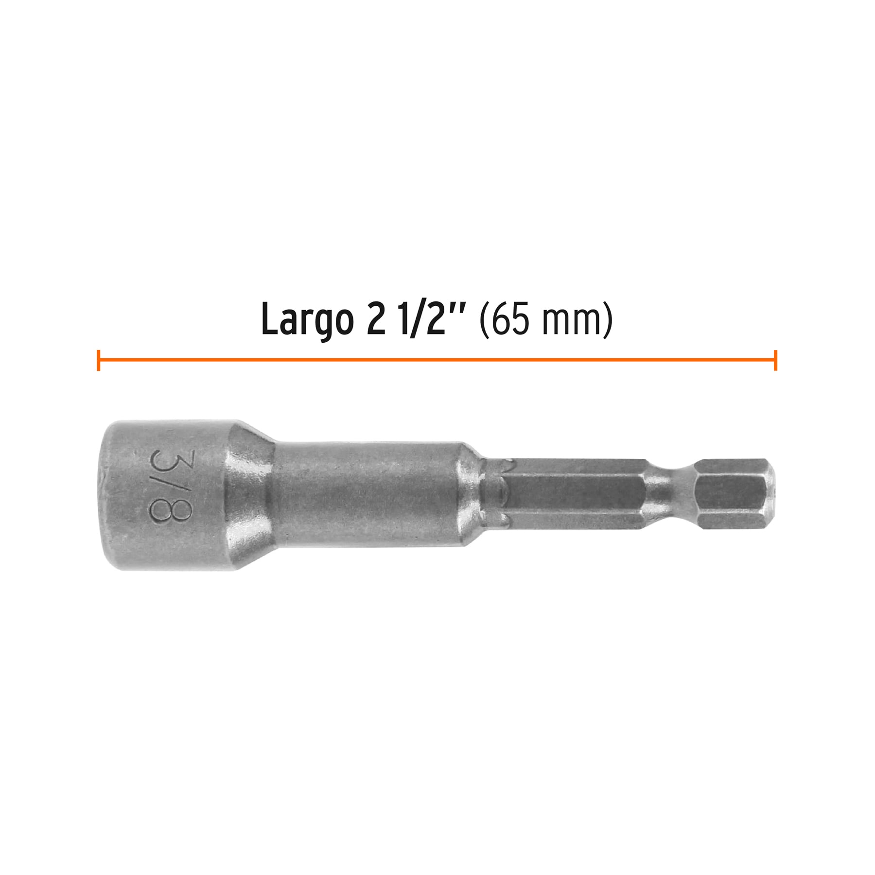 Estuche con 15 dados magnéticos de 3/8" largo 2-1/2", EXPERT