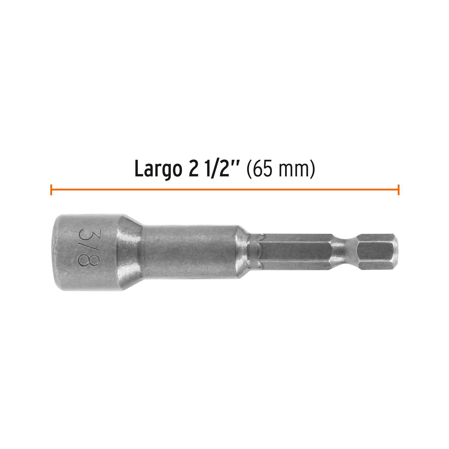 Estuche con 50 dados magnéticos de 3/8" largo 2-1/2", EXPERT