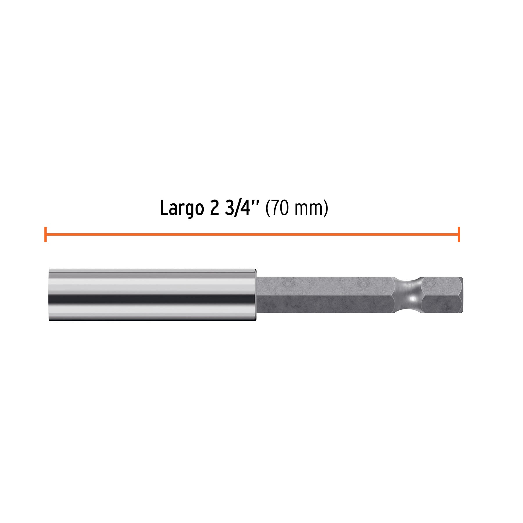 Estuche con 5 extensiones de 70 mm, magnéticas, EXPERT