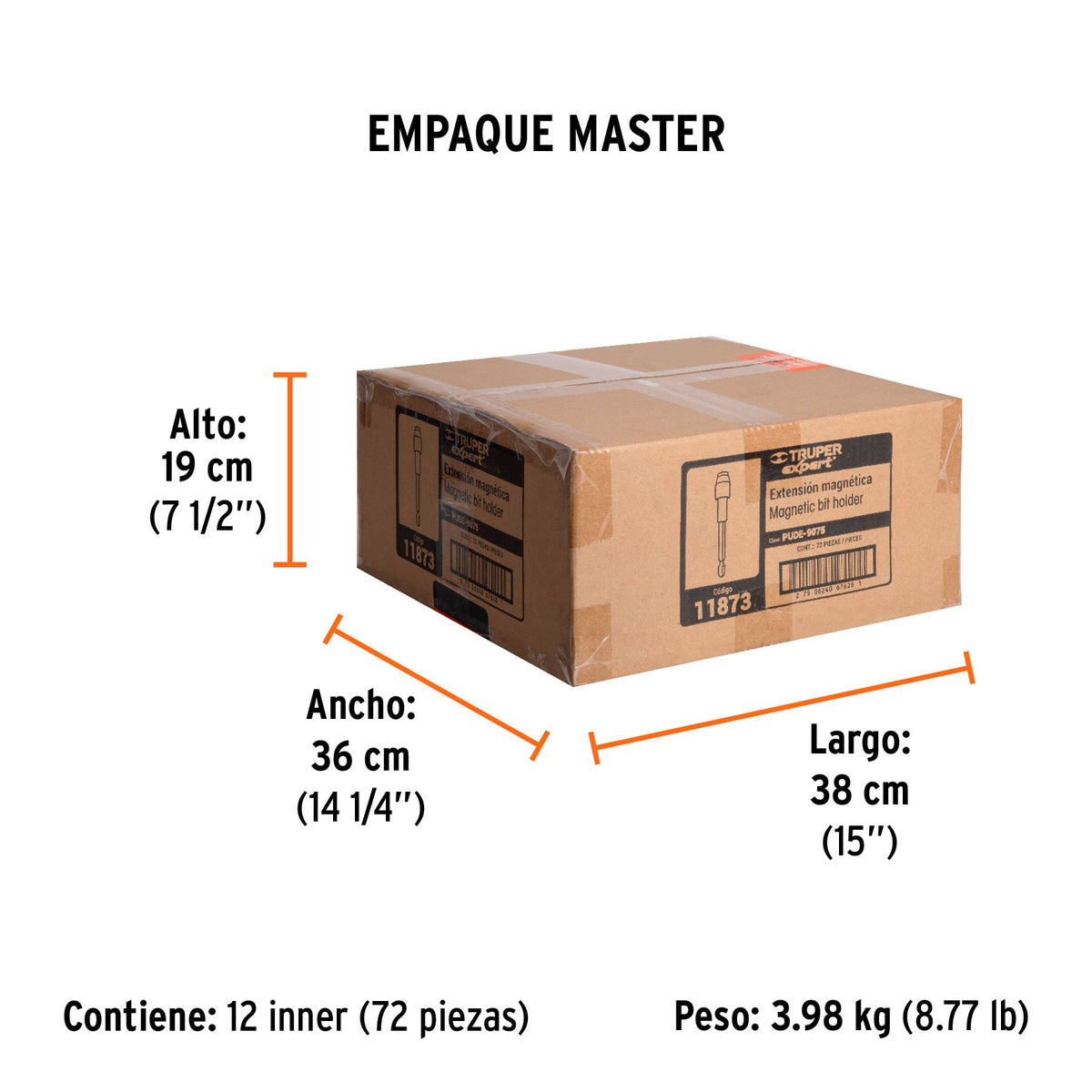 Extensión magnética 3', para puntas, cambio rápido, EXPERT - Empaque