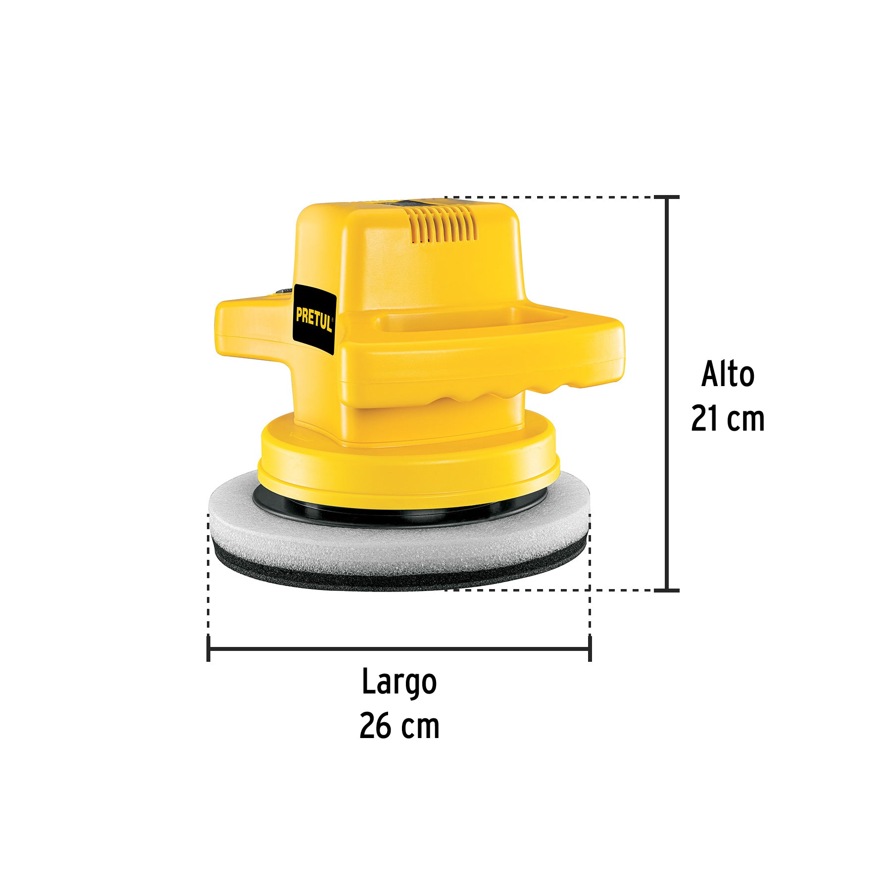 Pulidora roto-orbital 10", 110W, PRETUL