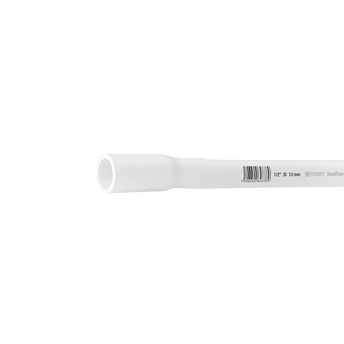 Tubo de 1/2" PVC hidráulico cédula 40, 3m, 0.7kg, FOSET