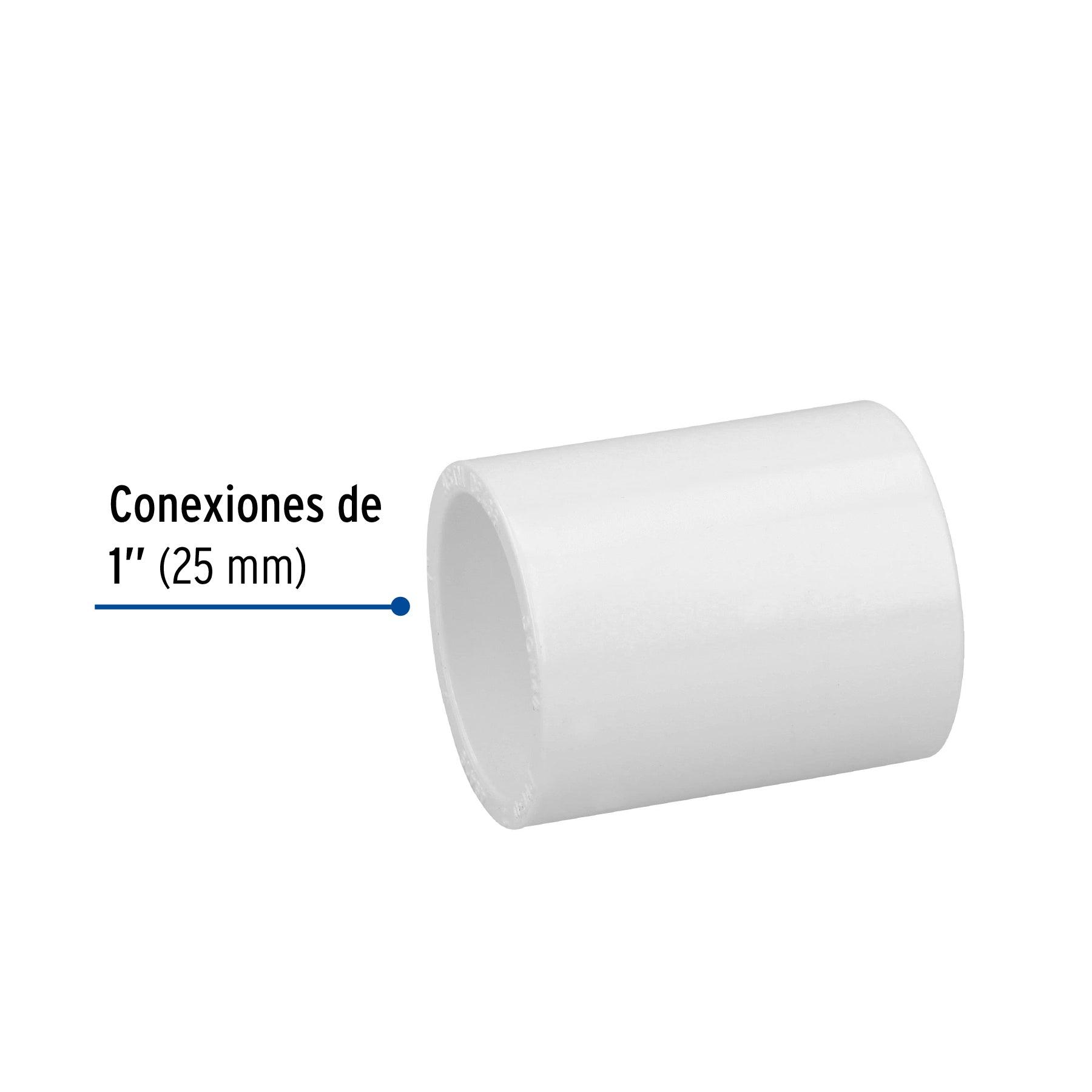 Cople de PVC cédula 40 de 1", FOSET