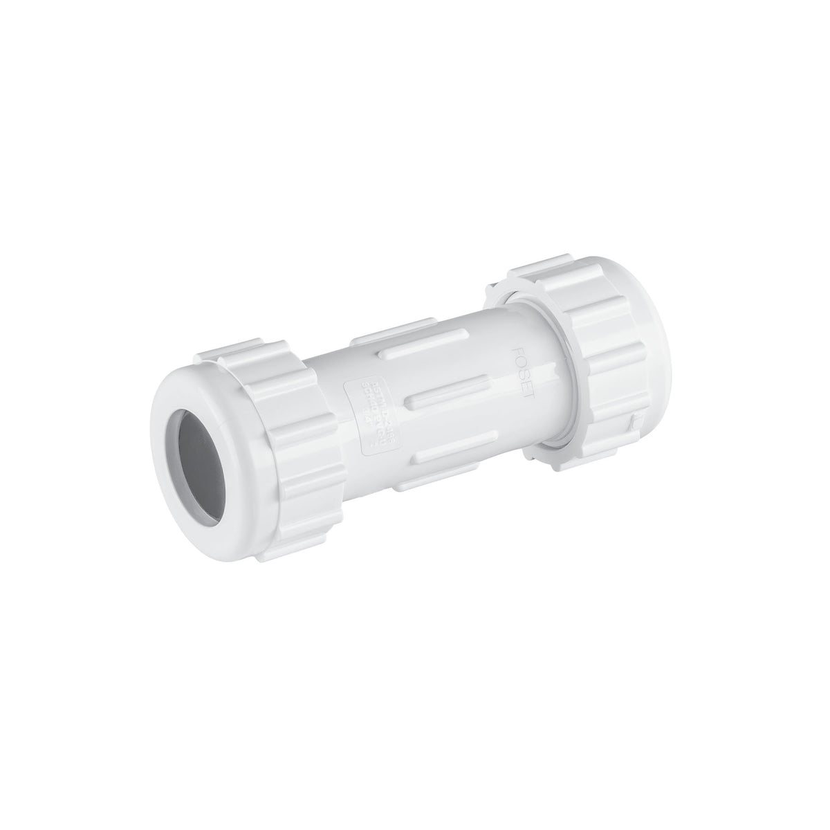 Cople de compresión PVC de 3/4", FOSET