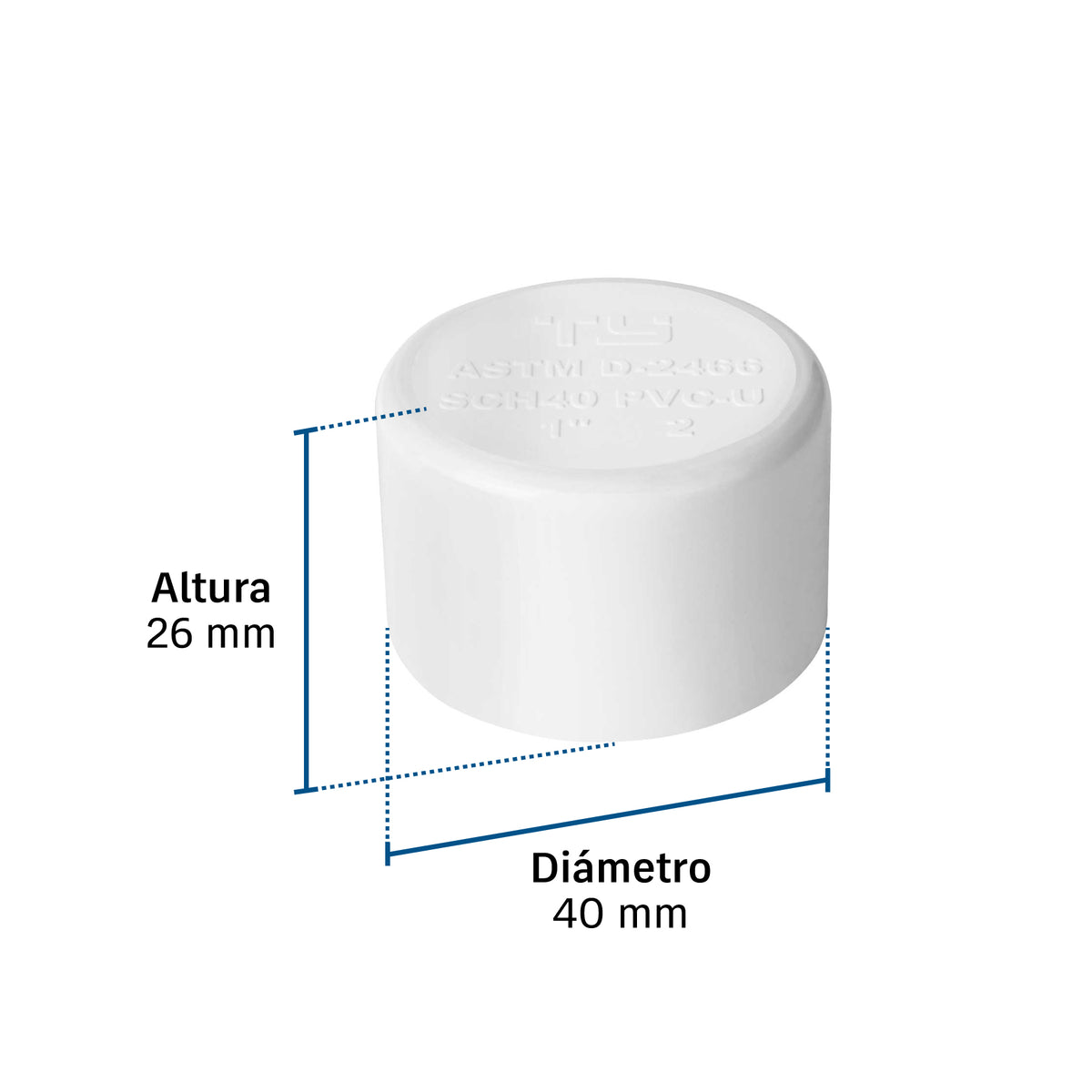 Tapón hembra de PVC 1", FOSET