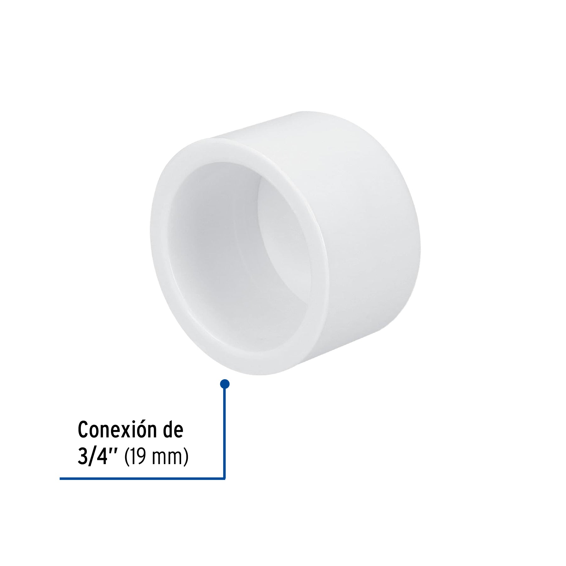 Tapón de PVC 3/4", FOSET