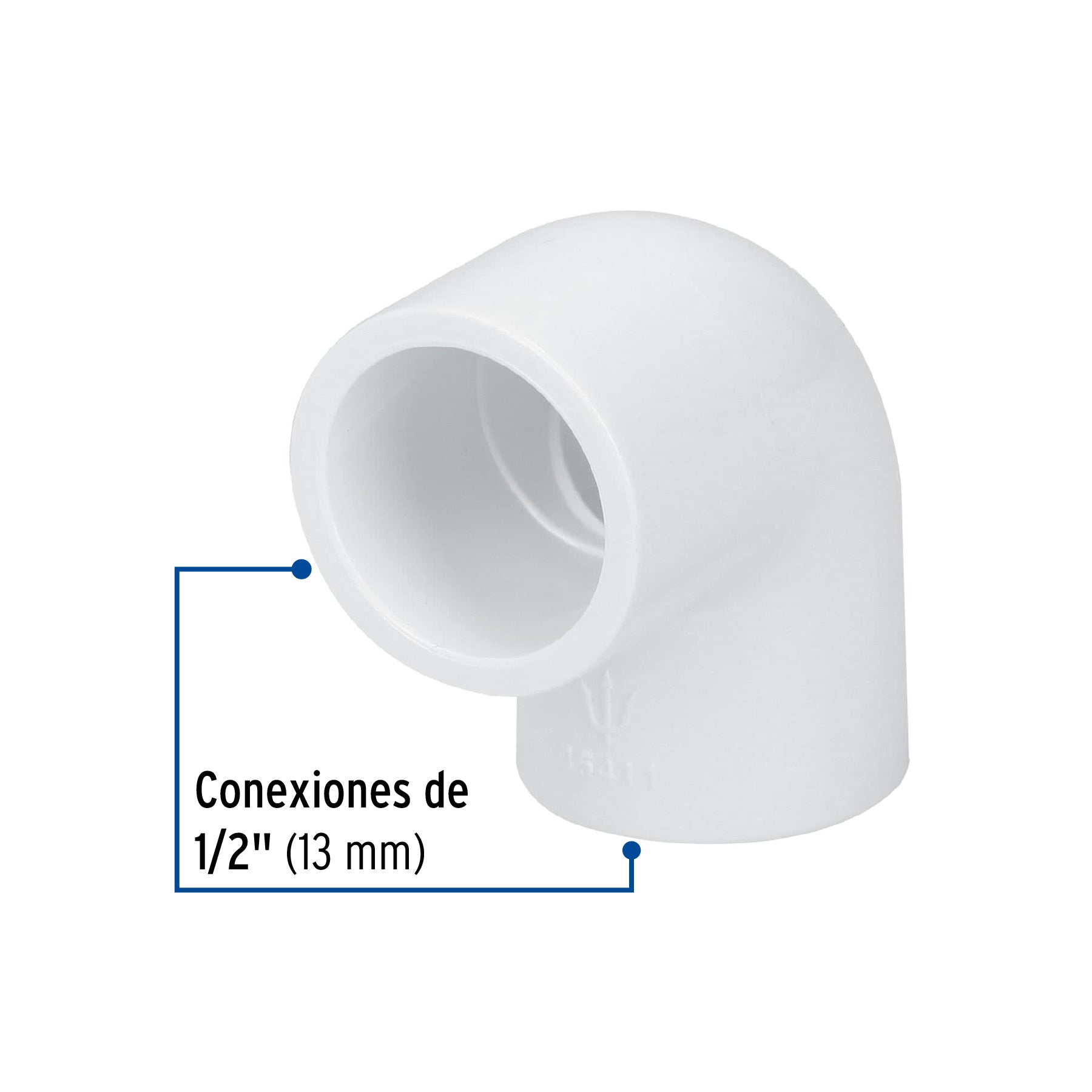 Codo 90° de PVC de 1/2", FOSET