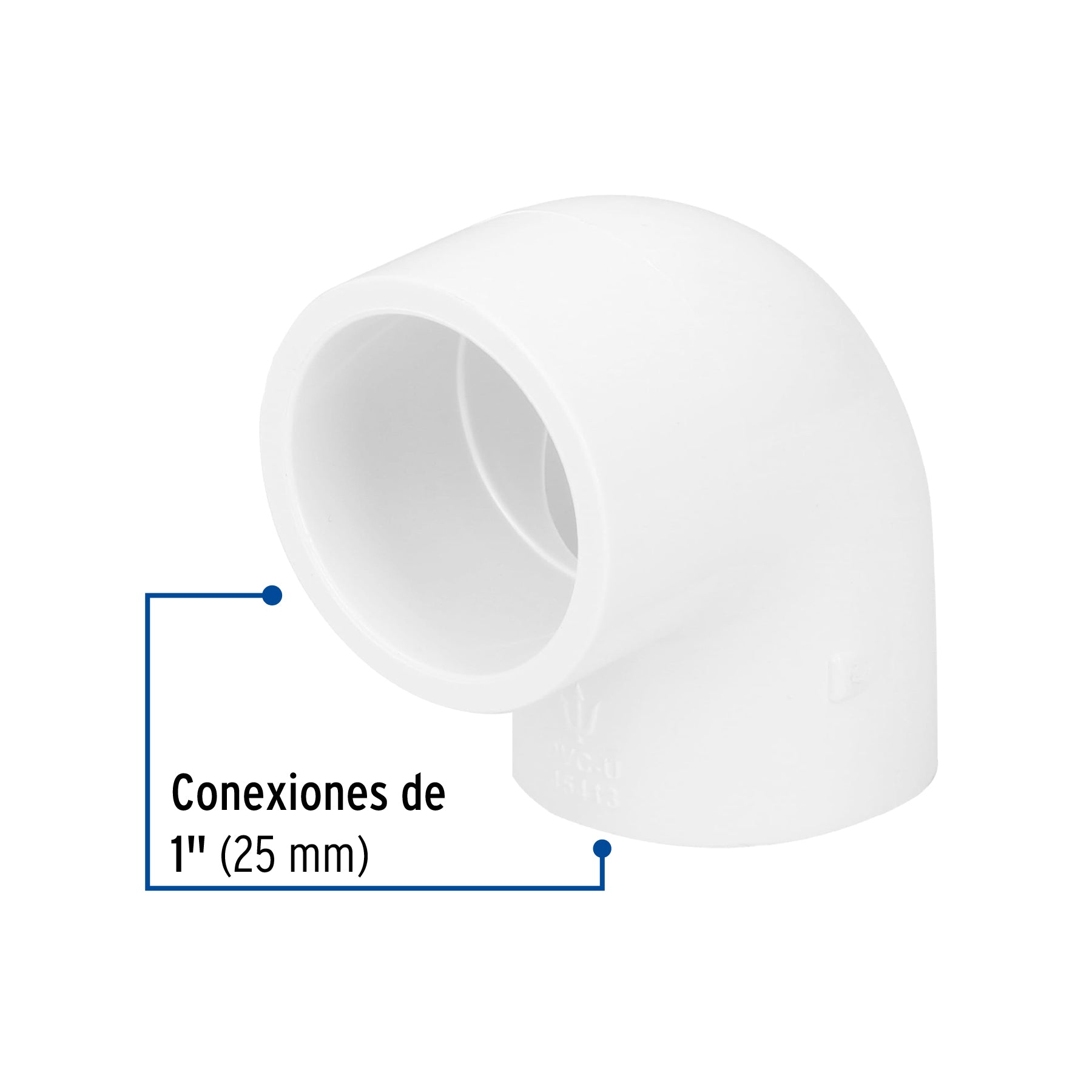 Codo 90° de PVC de 1", FOSET