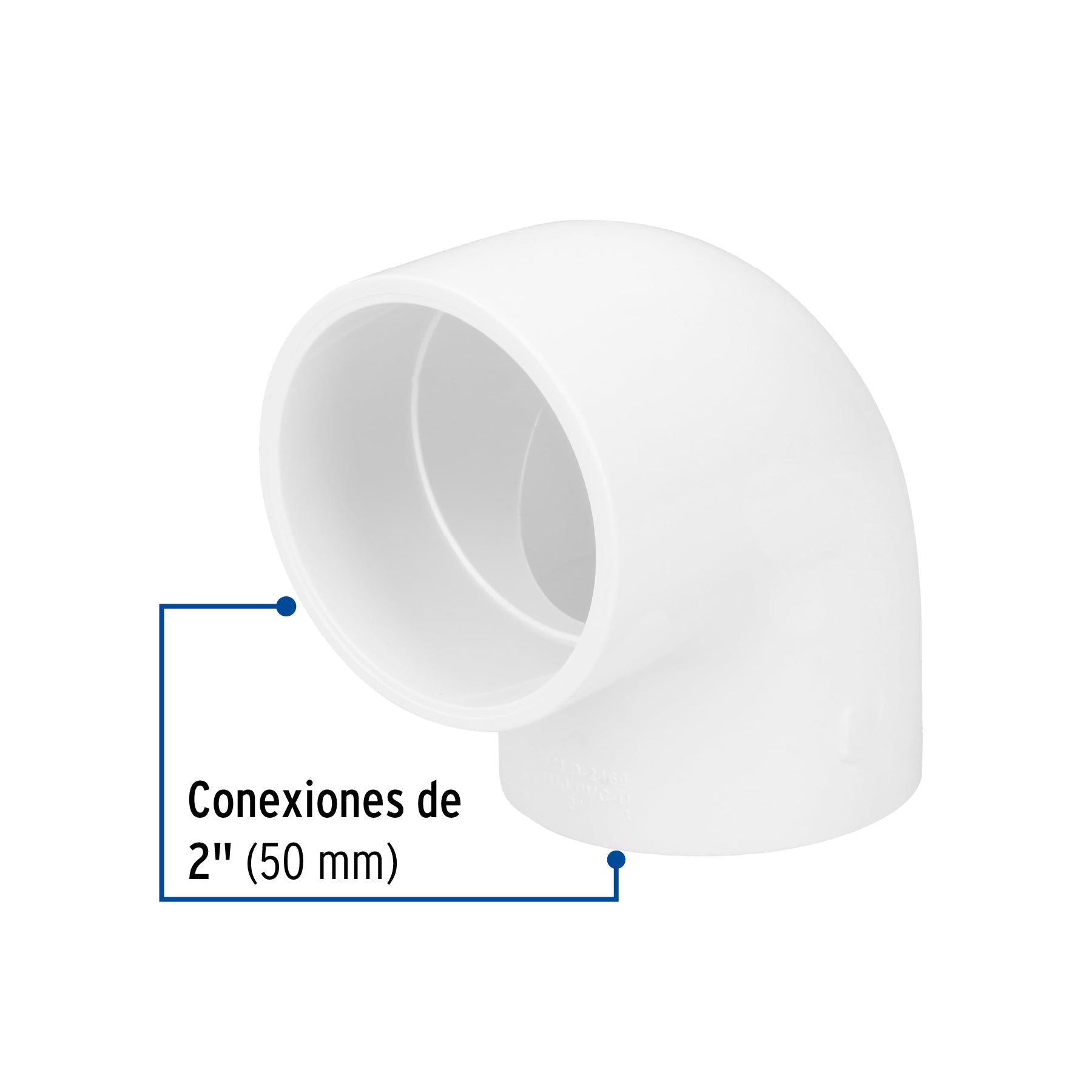 Codo 90° de PVC de 2", FOSET