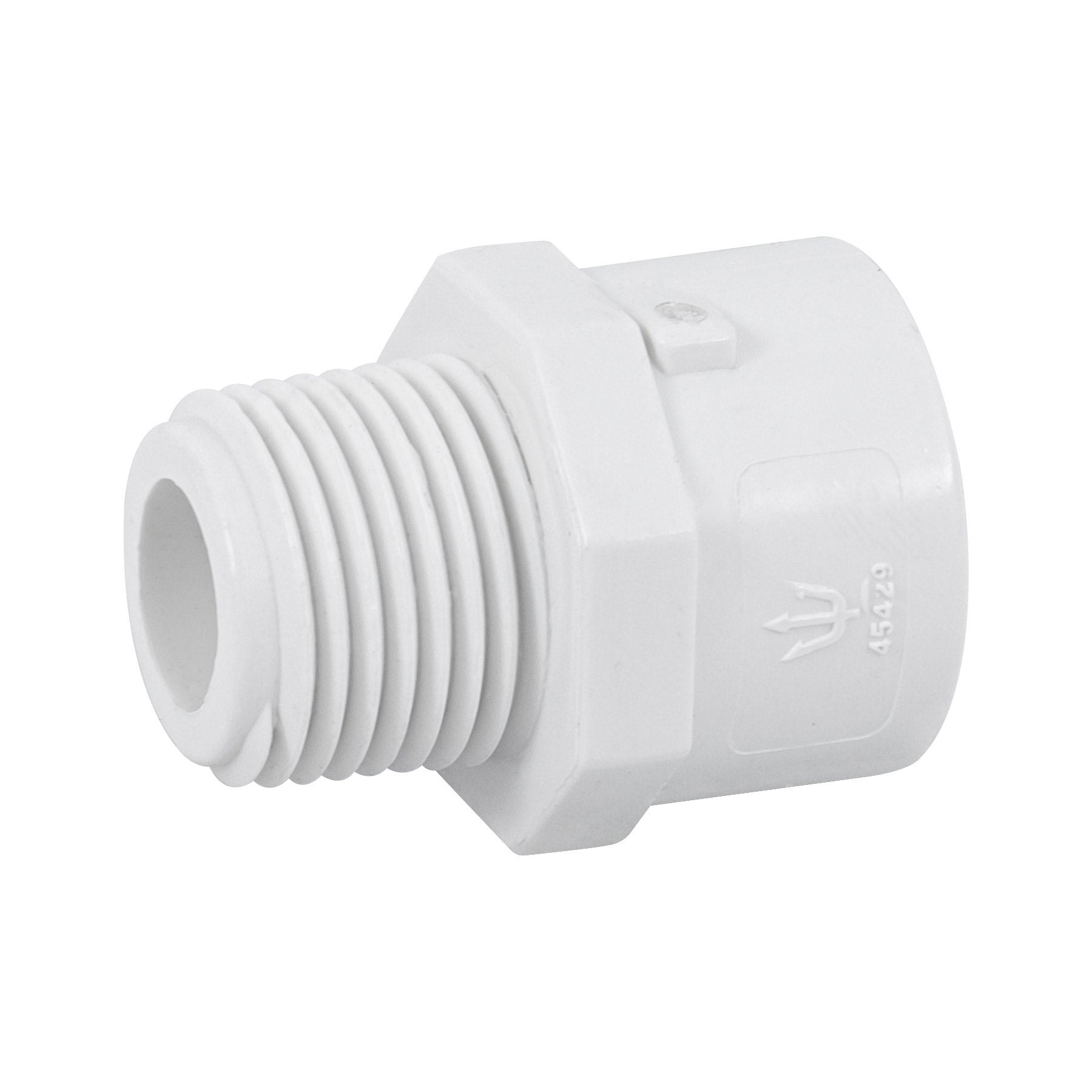 Adaptador macho de PVC de 1/2", FOSET