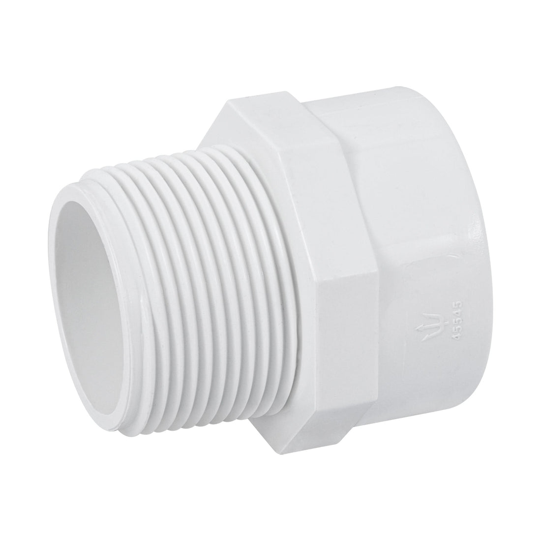 Adaptador macho de PVC de 1-1/4", FOSET