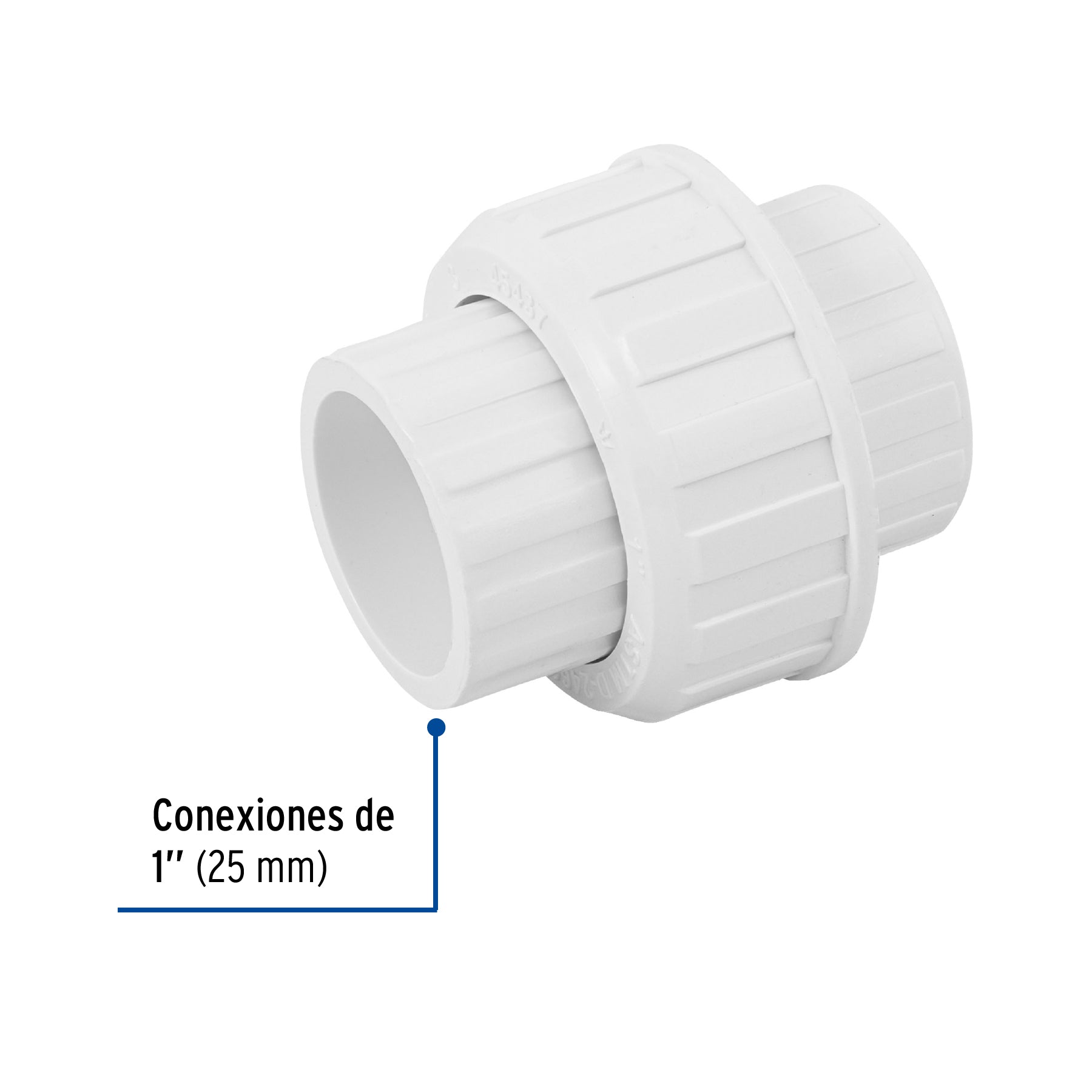 Tuerca unión lisa de PVC 1", FOSET