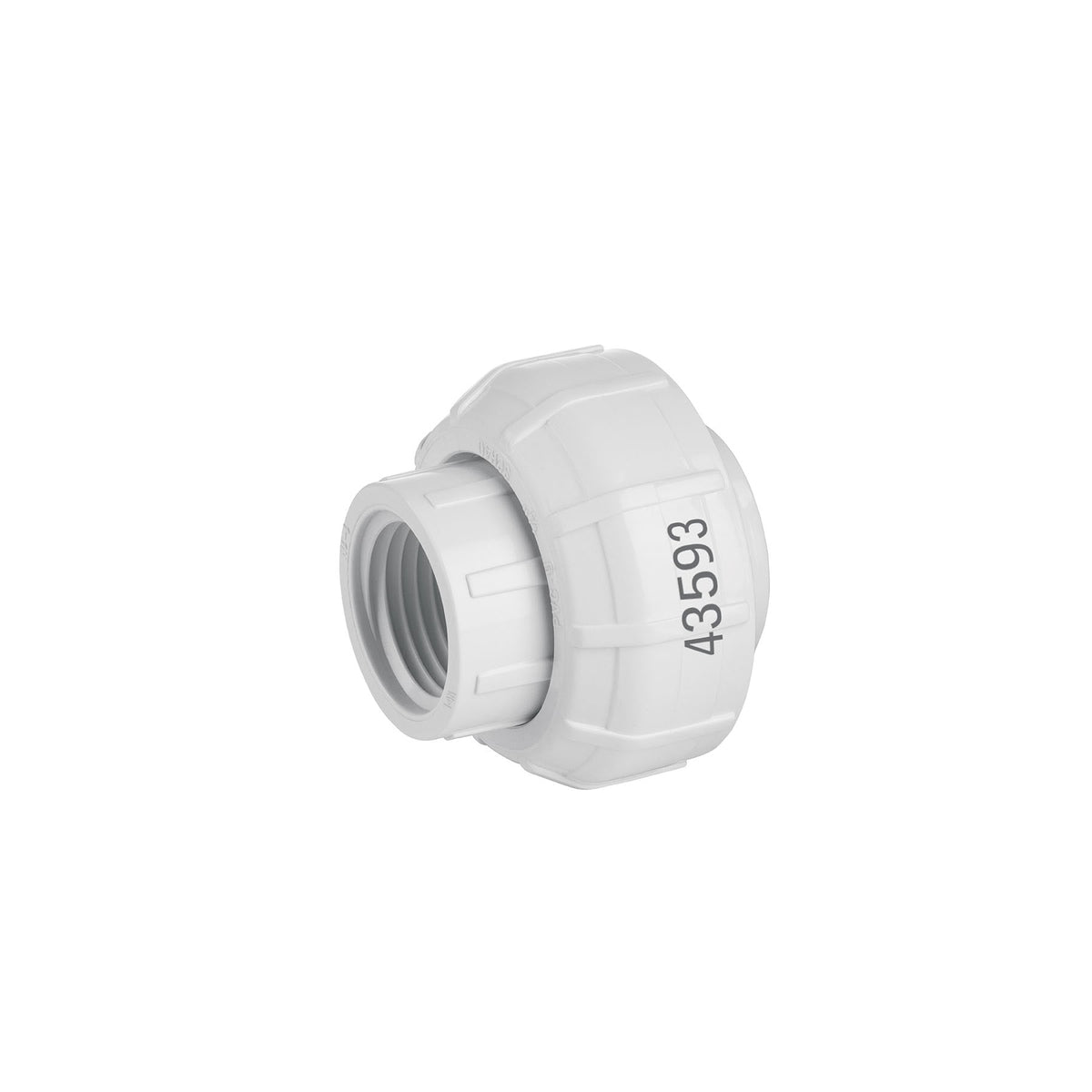Tuerca unión roscable de PVC 1/2", FOSET