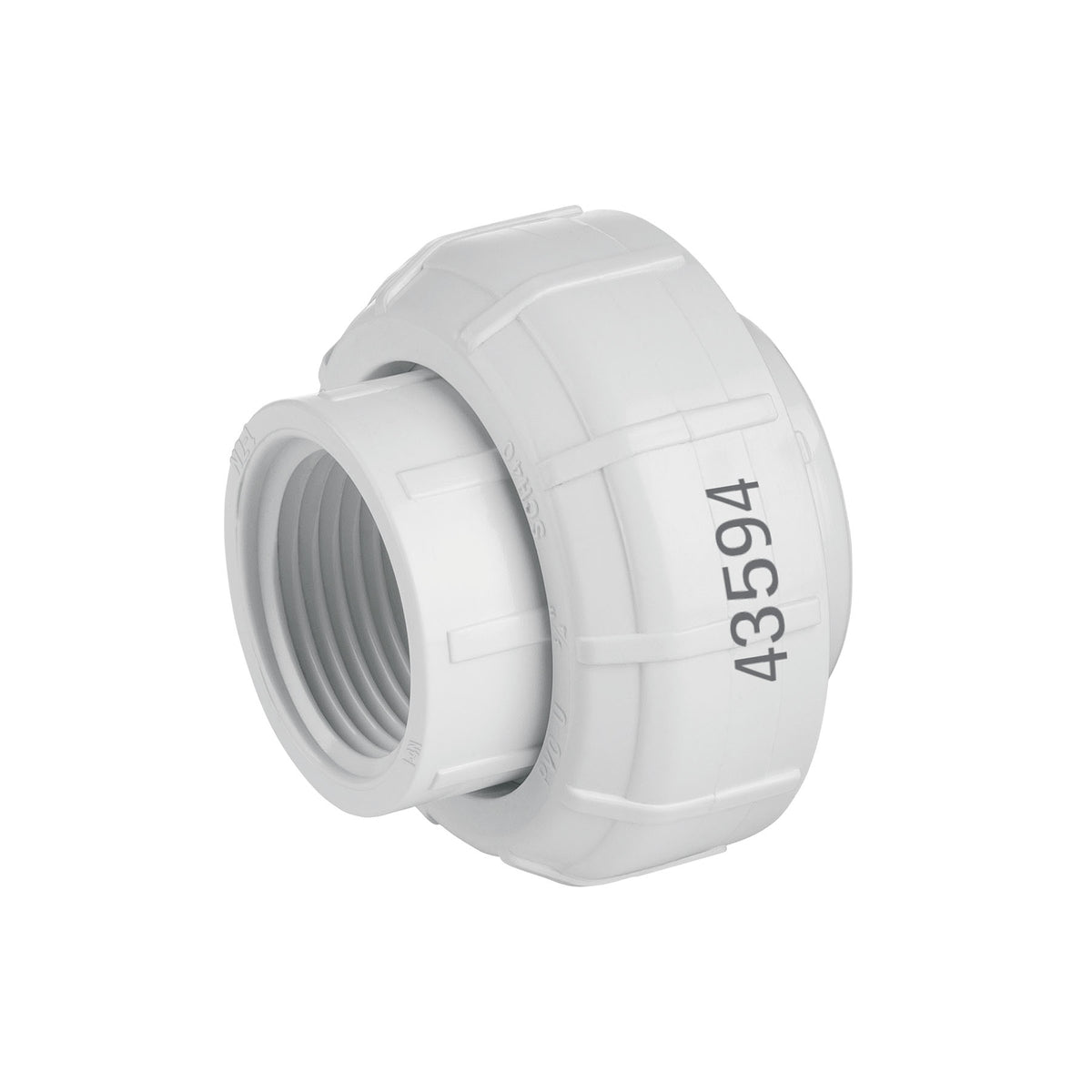 Tuerca unión roscable de PVC 3/4", FOSET