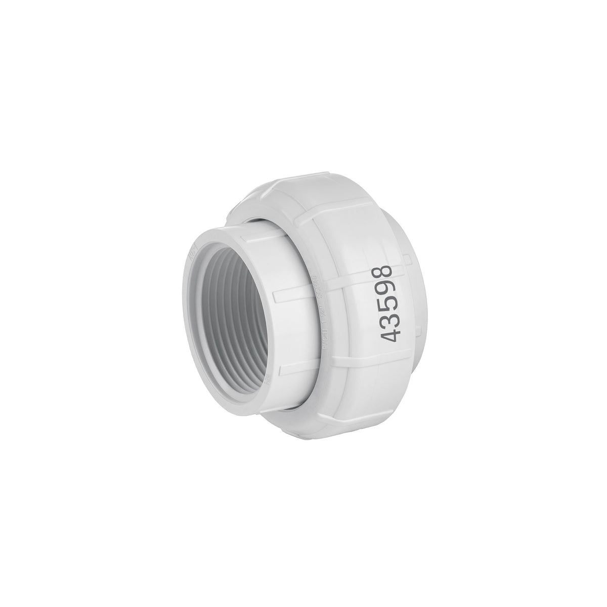 Tuerca unión roscable de PVC 1-1/4", FOSET