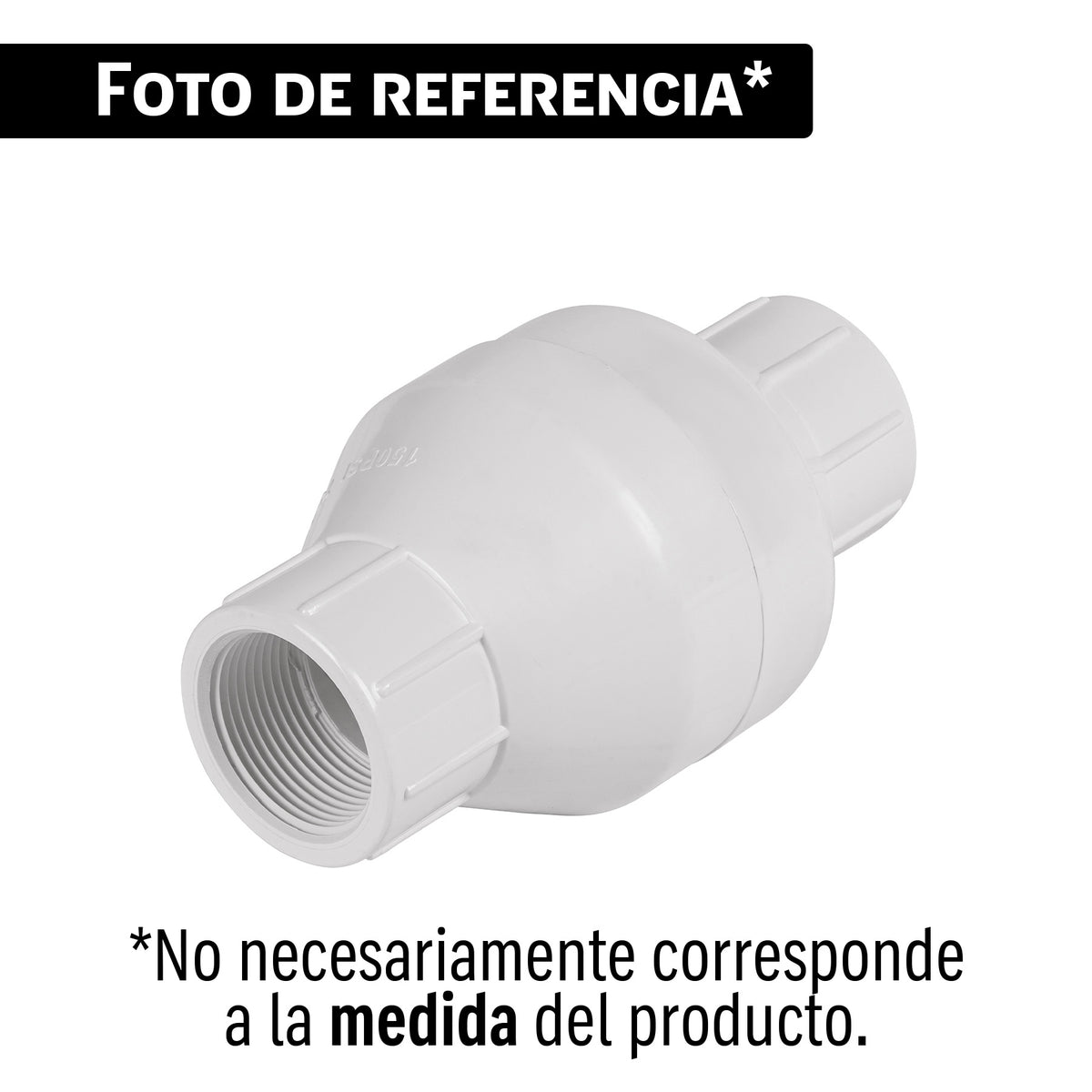 Válvula check de PVC 1-1/4" roscable, FOSET