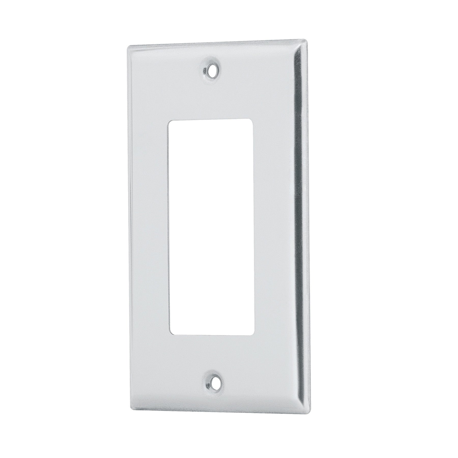 Placa 1 ventana, de acero inoxidable, línea Classic