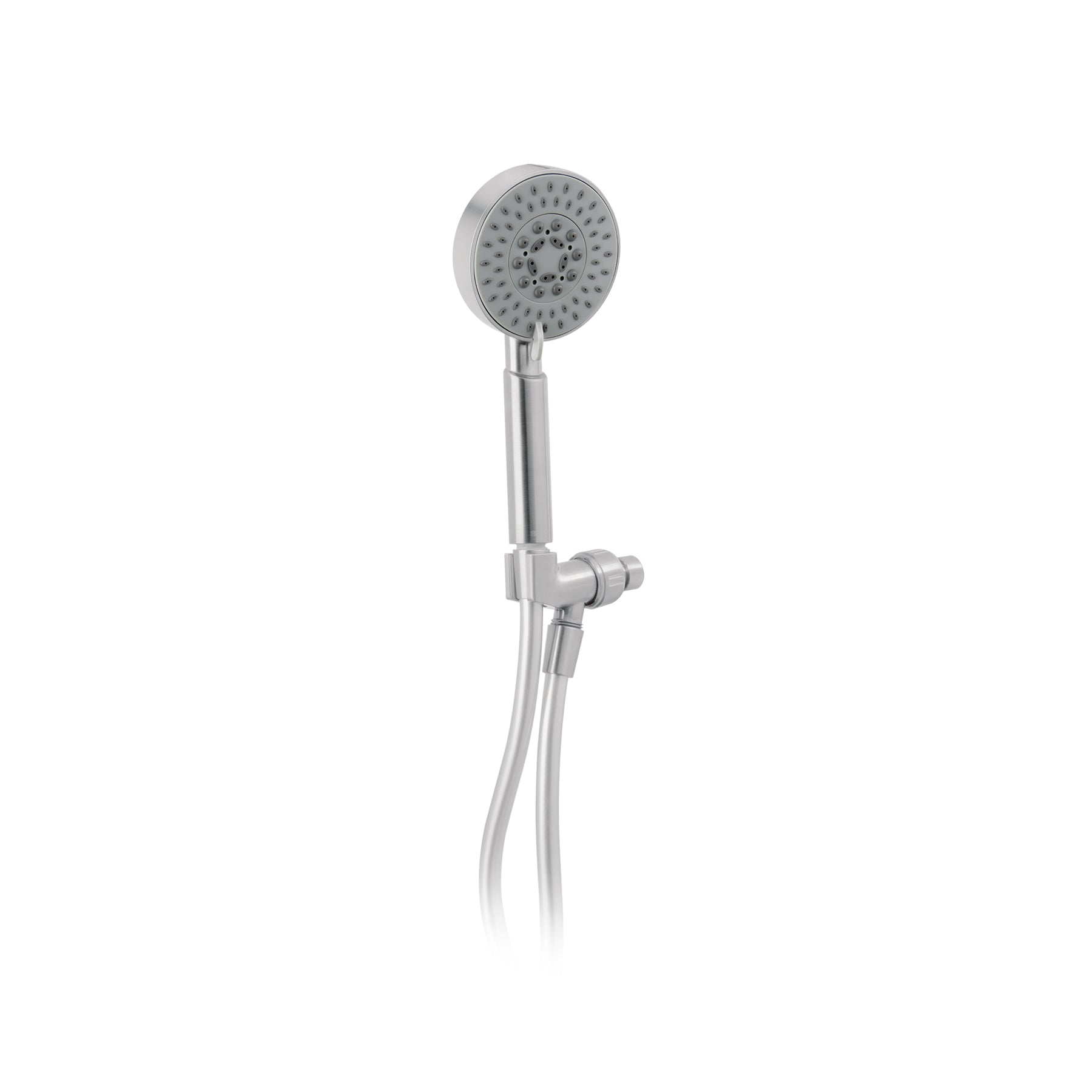 Regadera satín de teléfono 4" con soporte, FOSET ELEMENT