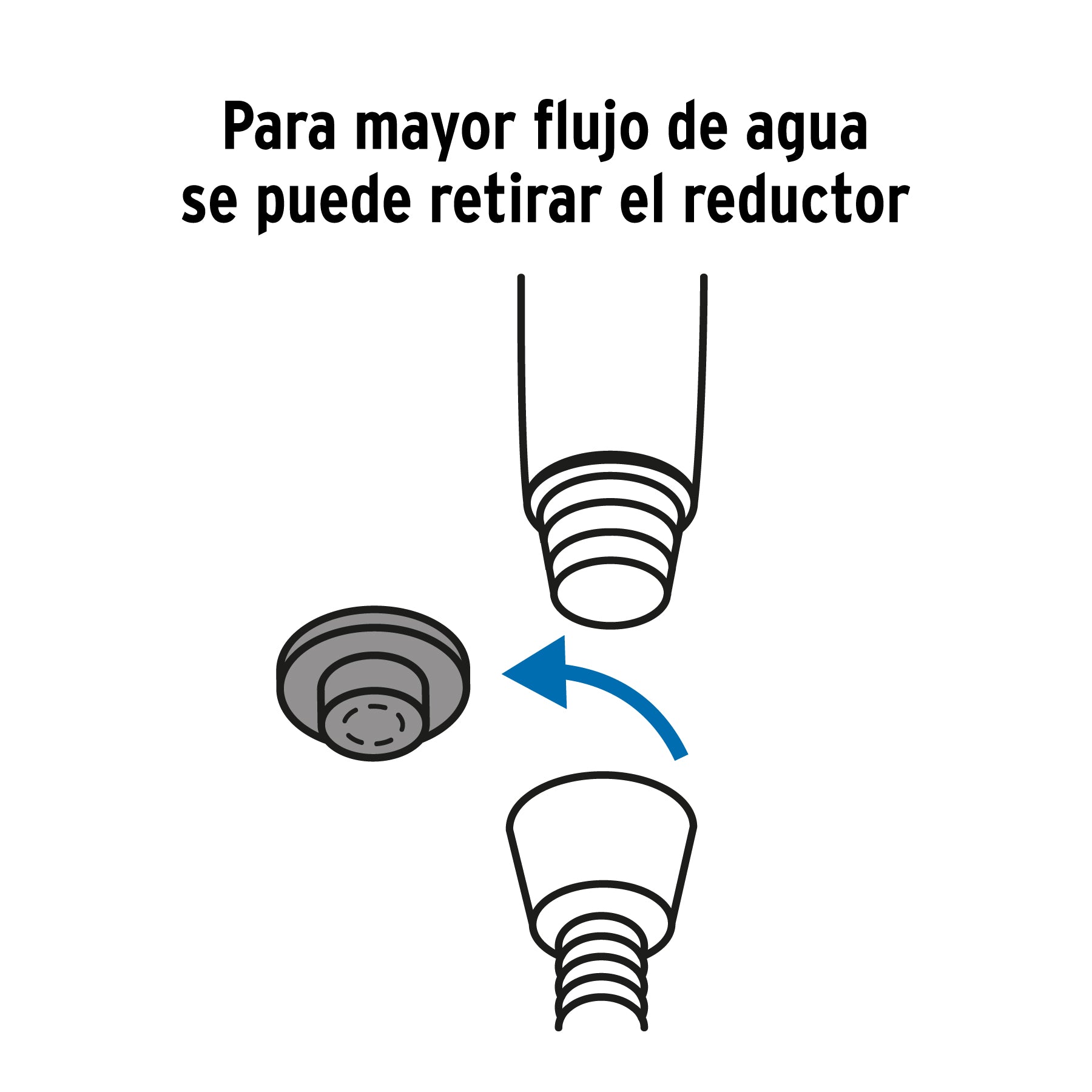 Regadera de teléfono con soporte, negro, FOSET RIVIERA