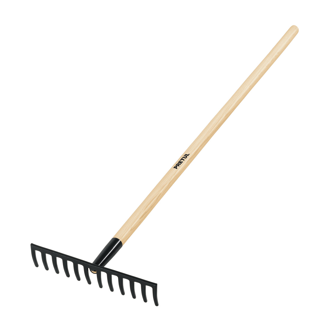 Rastrillo recto de 12 dientes, mango de 48", PRETUL