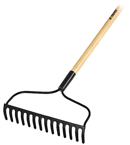 Rastrillo jardinero, 14 dientes, mango 48"