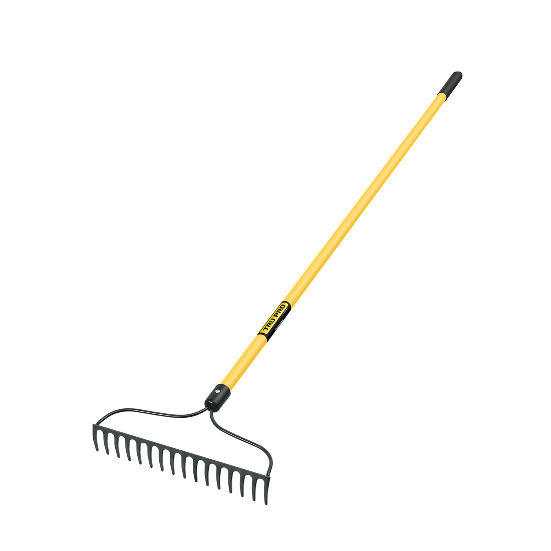 Rastrillo jardinero, 16 dientes, mango 60" fibra de vidrio