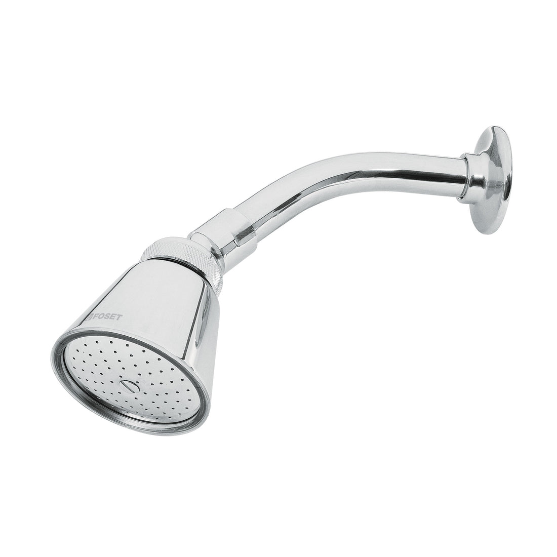Regadera redonda 2-3/4",latón, c/brazo y chapeton,cromo,AERO