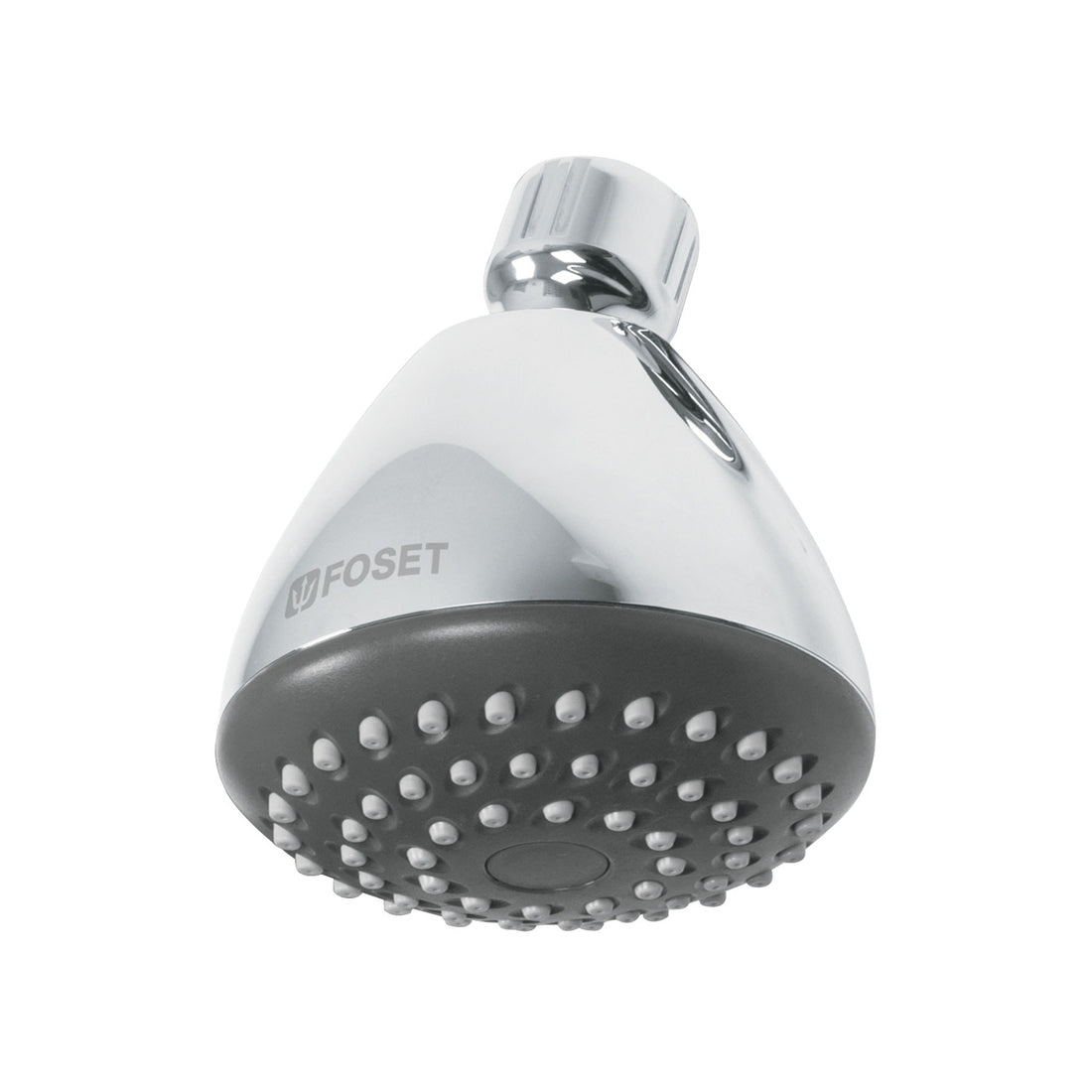 Regadera redonda 3-1/4", ABS, sin brazo, cromo, AERO