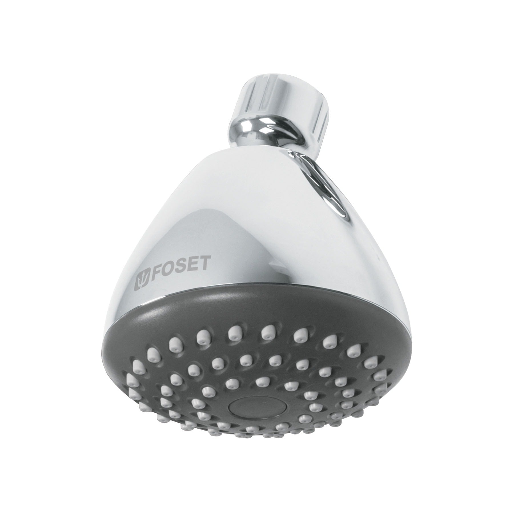 Regadera redonda 3-1/4", ABS, sin brazo, cromo, AERO