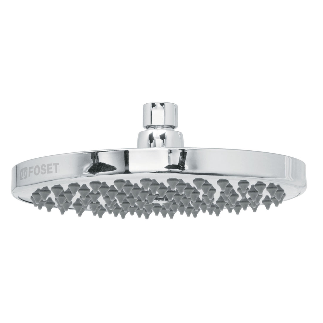 Regadera cromo 8" plato redondo, sin brazo, FOSET ELEMENT