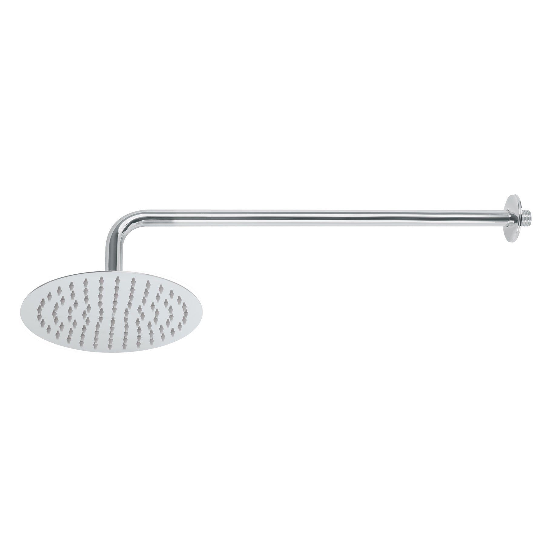 Regadera plato redondo 8" con brazo, cromo, FOSET RIVIERA