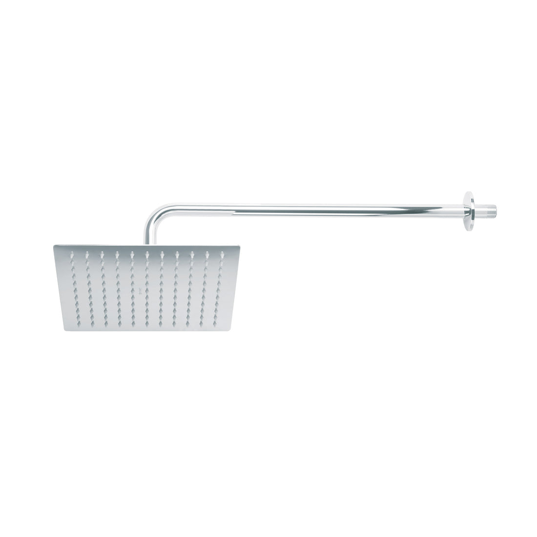 Regadera plato cuadrado 10" con brazo, cromo, FOSET RIVIERA