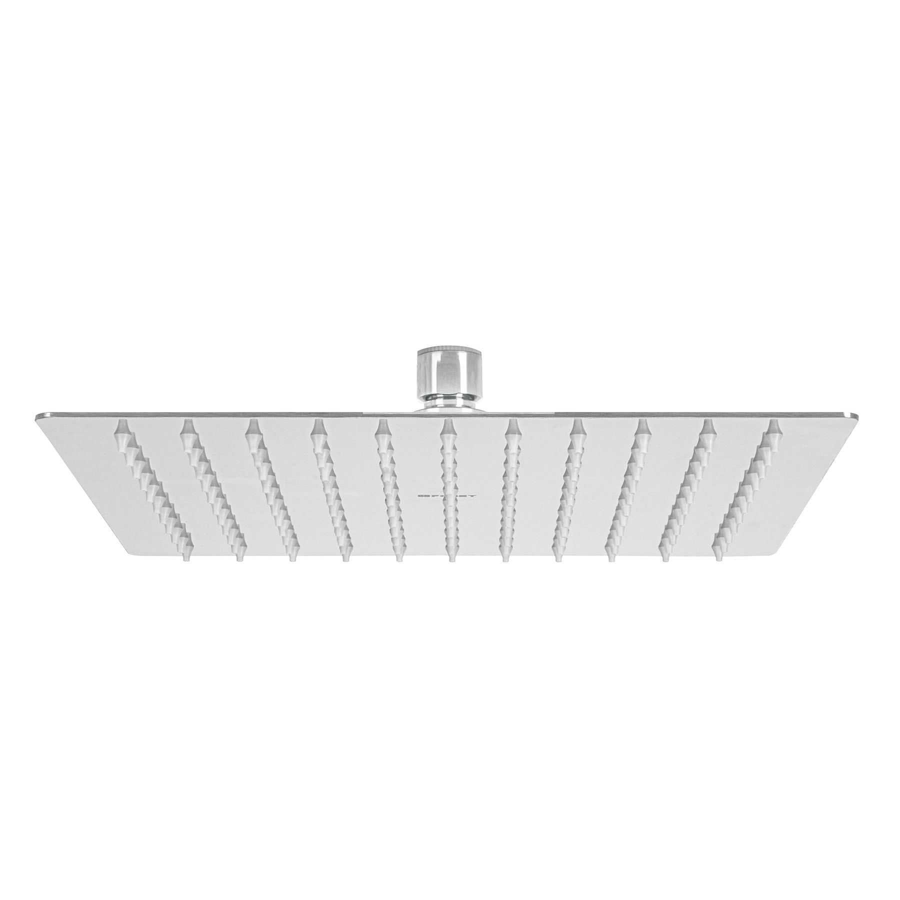 Regadera plato cuadrado 10" sin brazo, cromo, FOSET RIVIERA