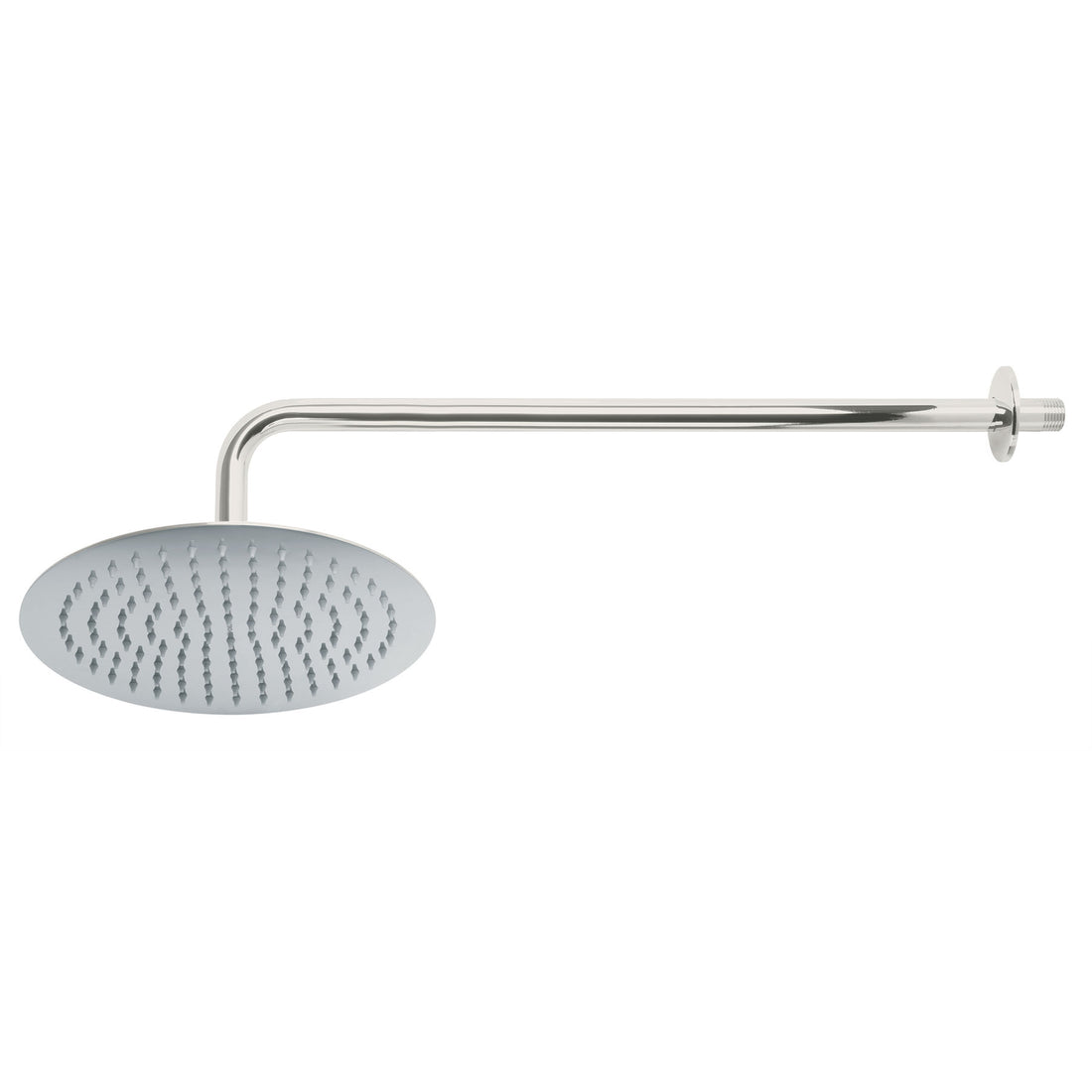 Regadera plato redondo 10" con brazo, cromo, FOSET RIVIERA