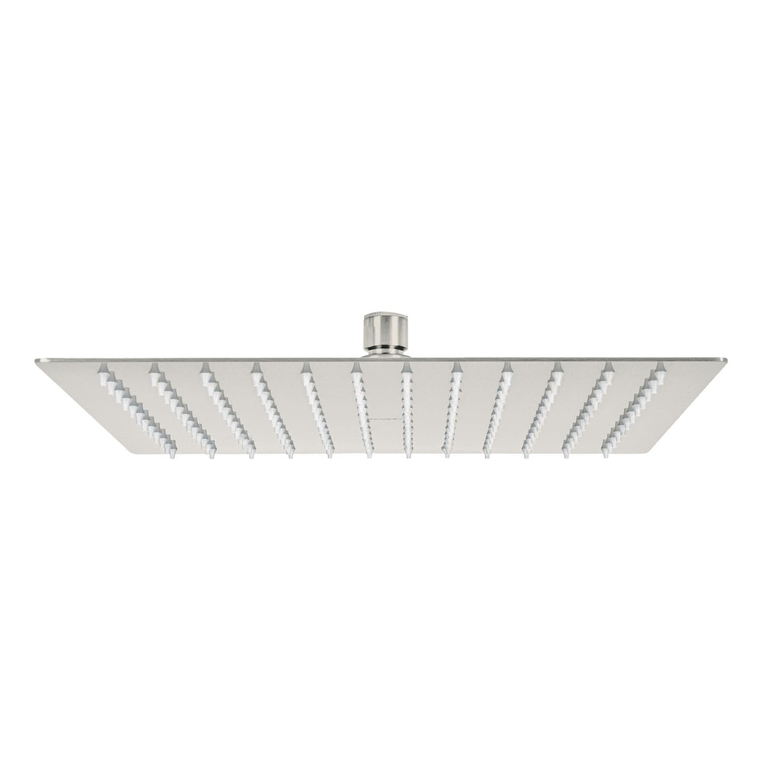 Regadera plato cuadrado 12" sin brazo, satín, FOSET RIVIERA