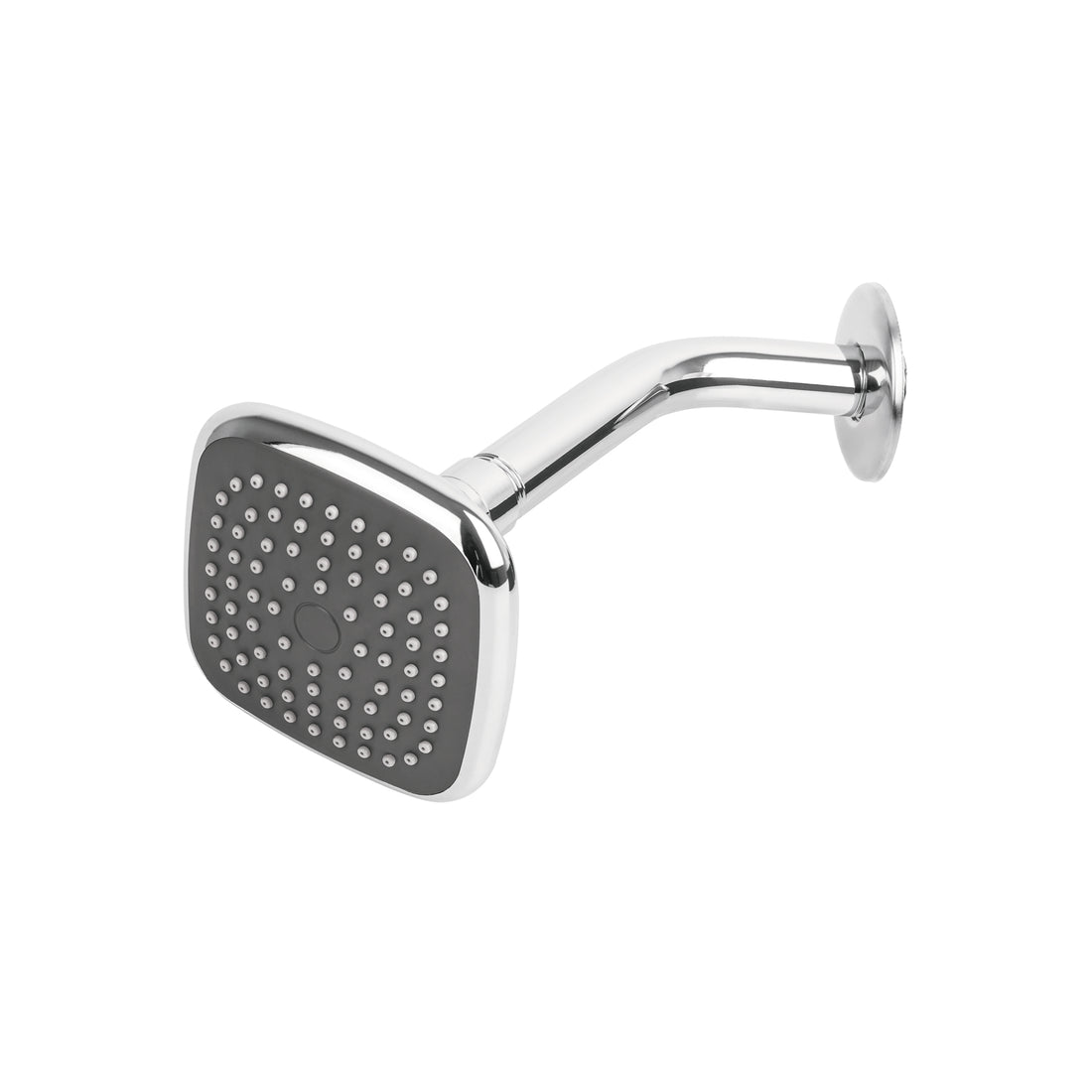 Regadera cuadrada 3-3/4" brazo y chapetón de acero, BASIC