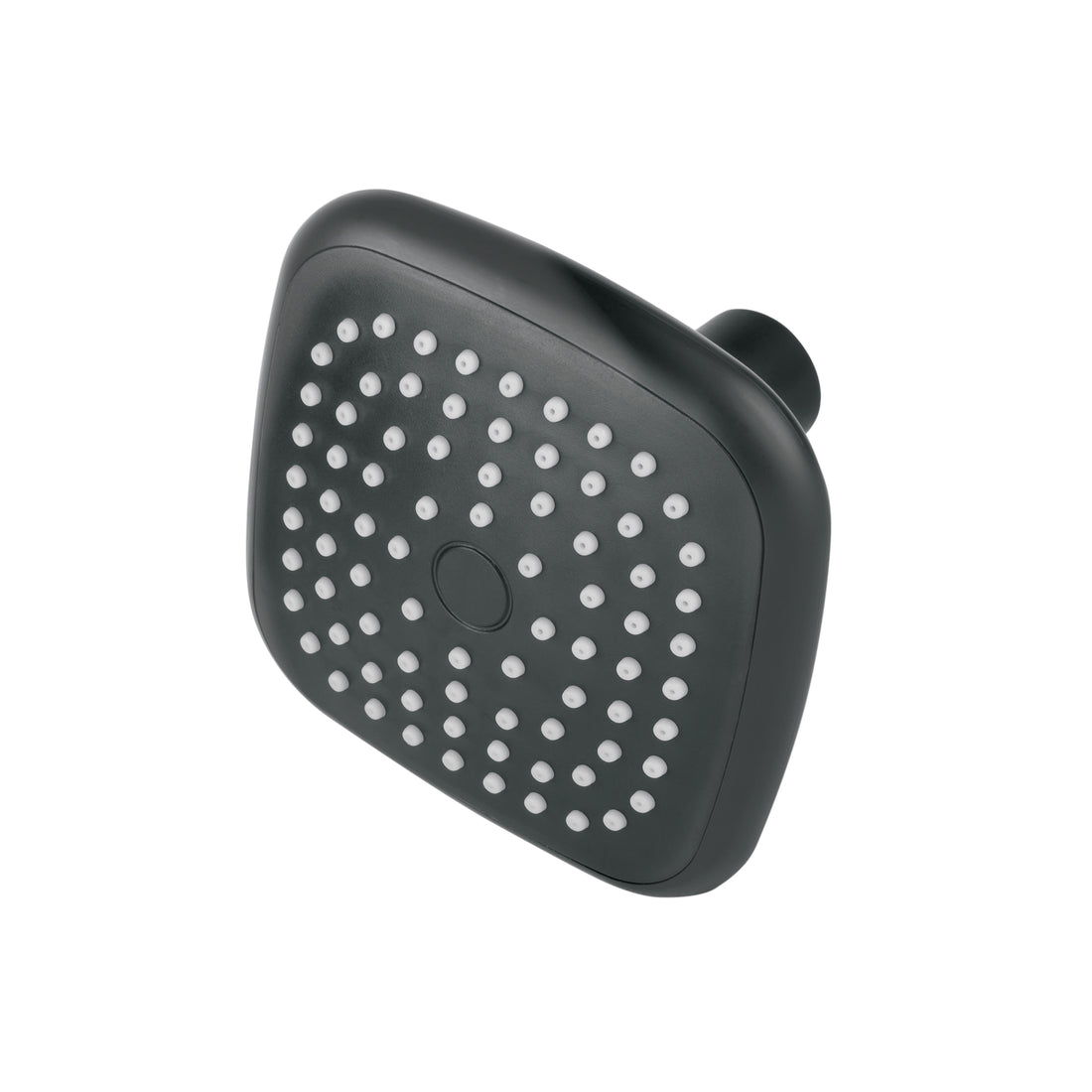 Regadera cuadrada de ABS 3-3/4" sin brazo, negro, BASIC