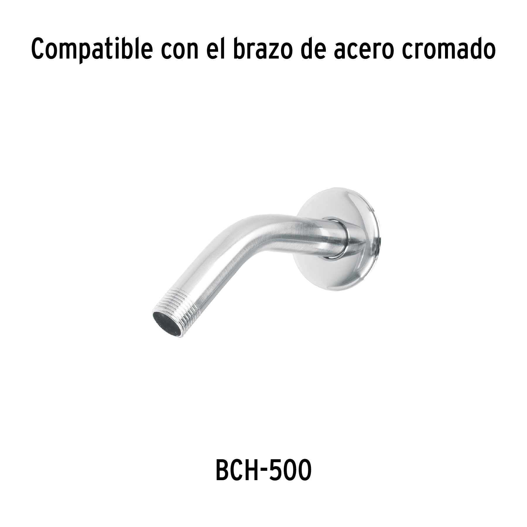 Regadera redonda de ABS 4-1/4" sin brazo, FOSET BASIC