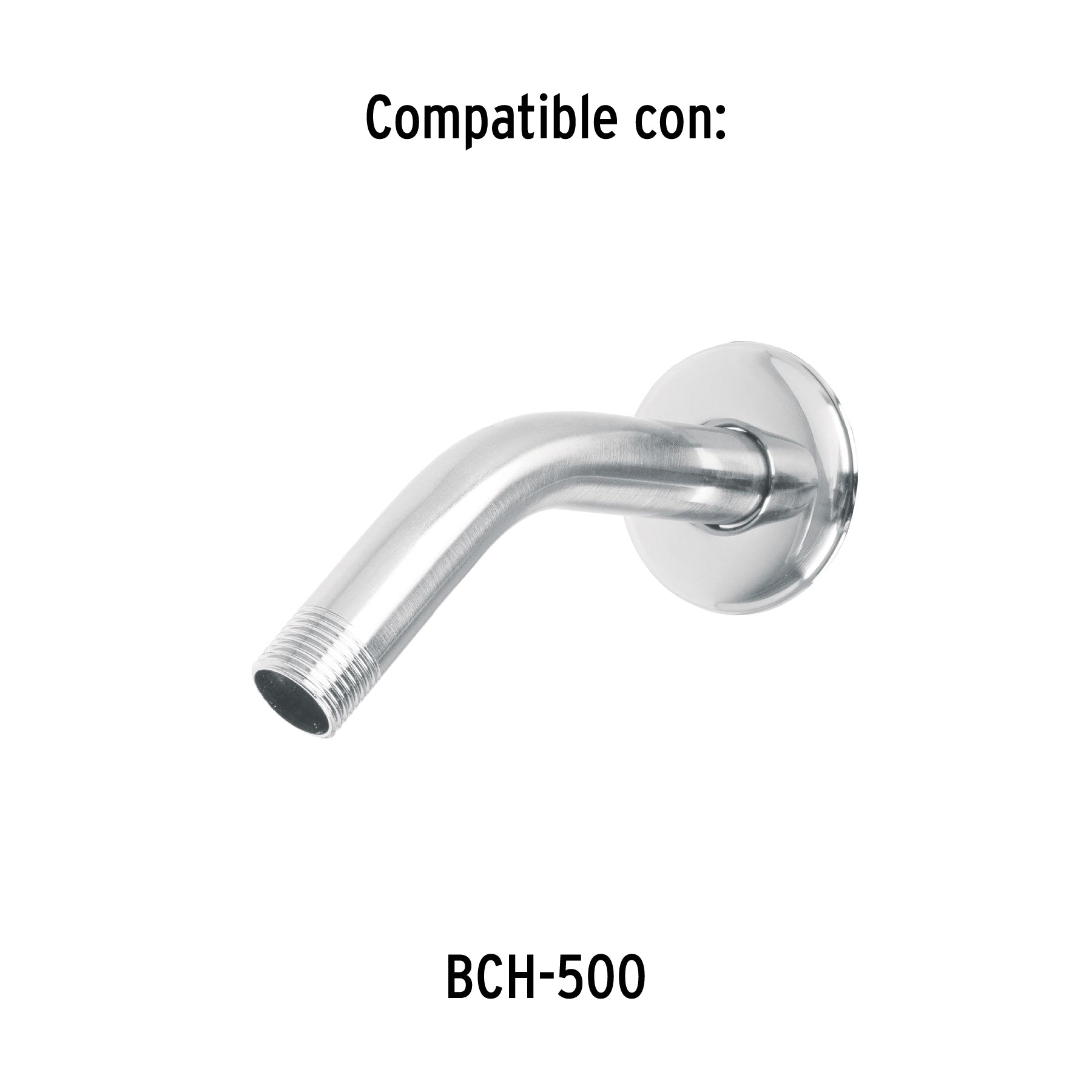 Regadera cuadrada 4", ABS, sin brazo, cromo, AQUA