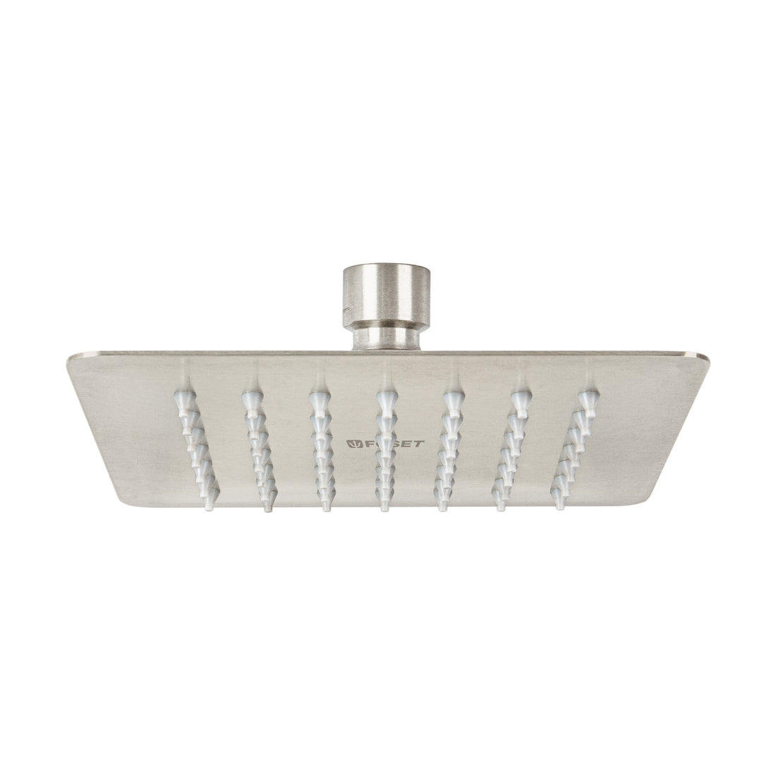 Regadera cuadrada 6", acero inox, sin brazo, satín, TÚBIG