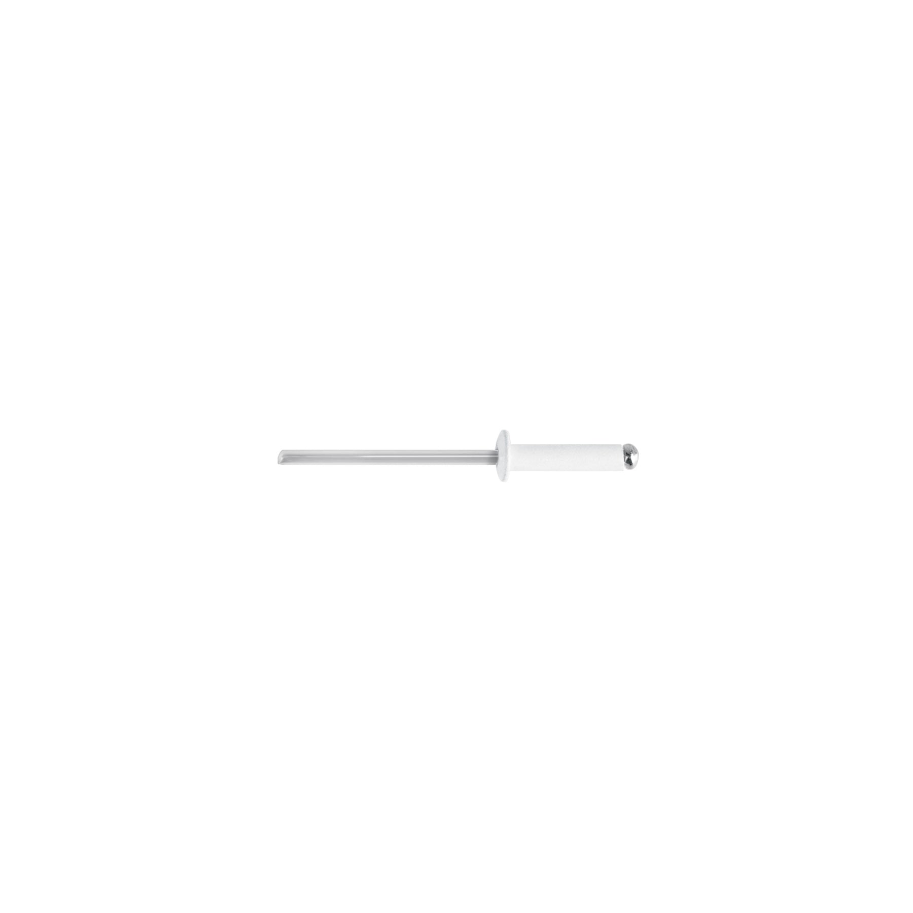 Bolsa c/50 remaches 1/8"x5/16" blancos de aluminio, ala 1/4"