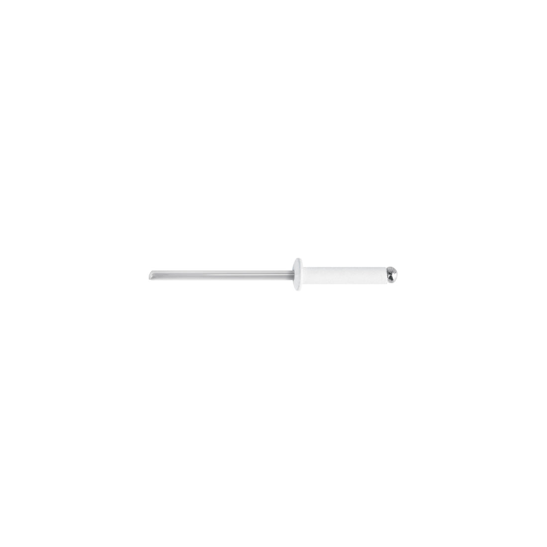 Bolsa c/50 remaches 1/8"x1/2" blancos de aluminio, ala 1/4"