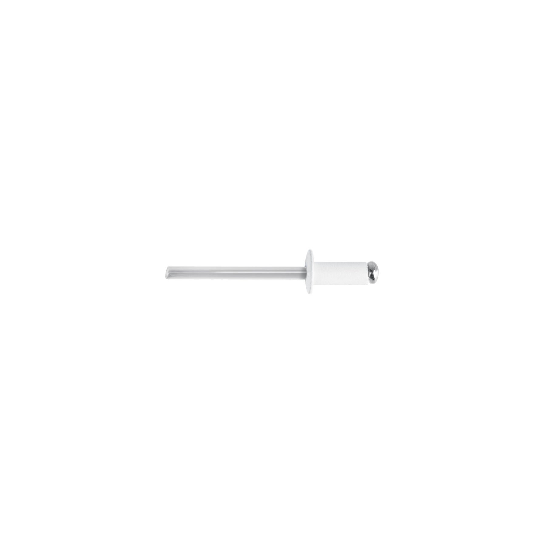 Bolsa c/50 remaches 3/16"x1/4" blancos de aluminio, ala 3/8"