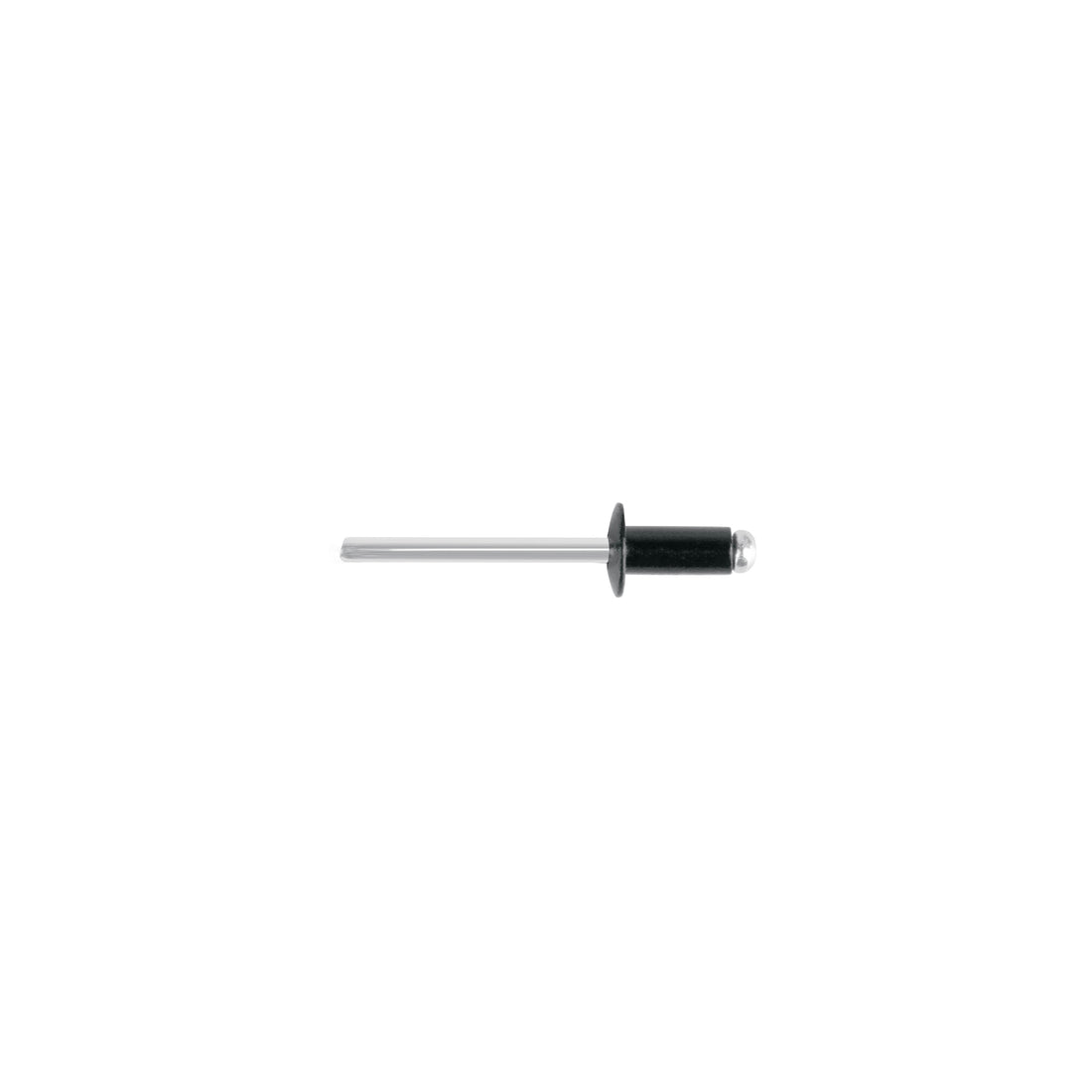 Bolsa c/50 remaches 3/16"x1/4" negros de aluminio, ala 3/8"