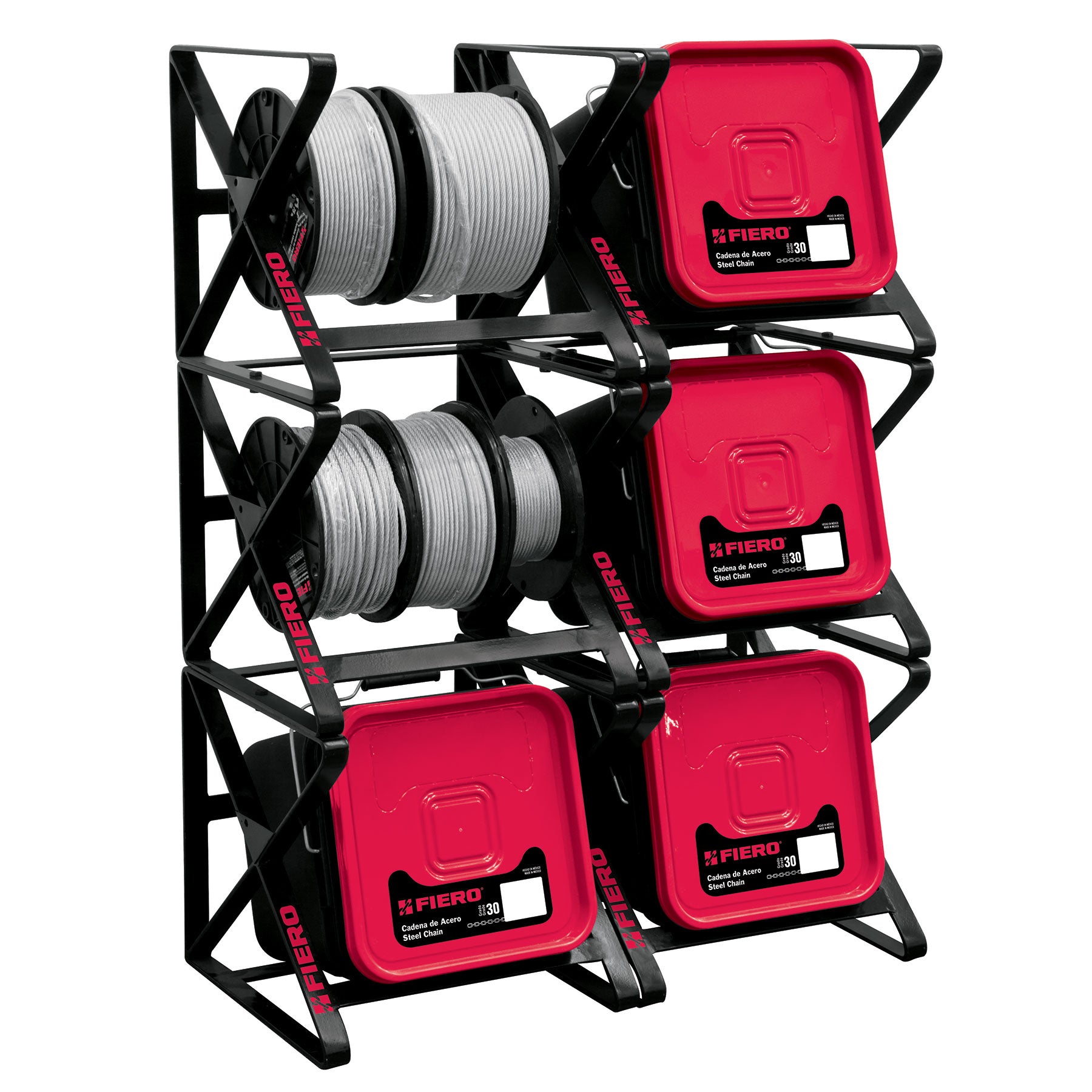 Rack para cadenas en cubeta o carrete, FIERO