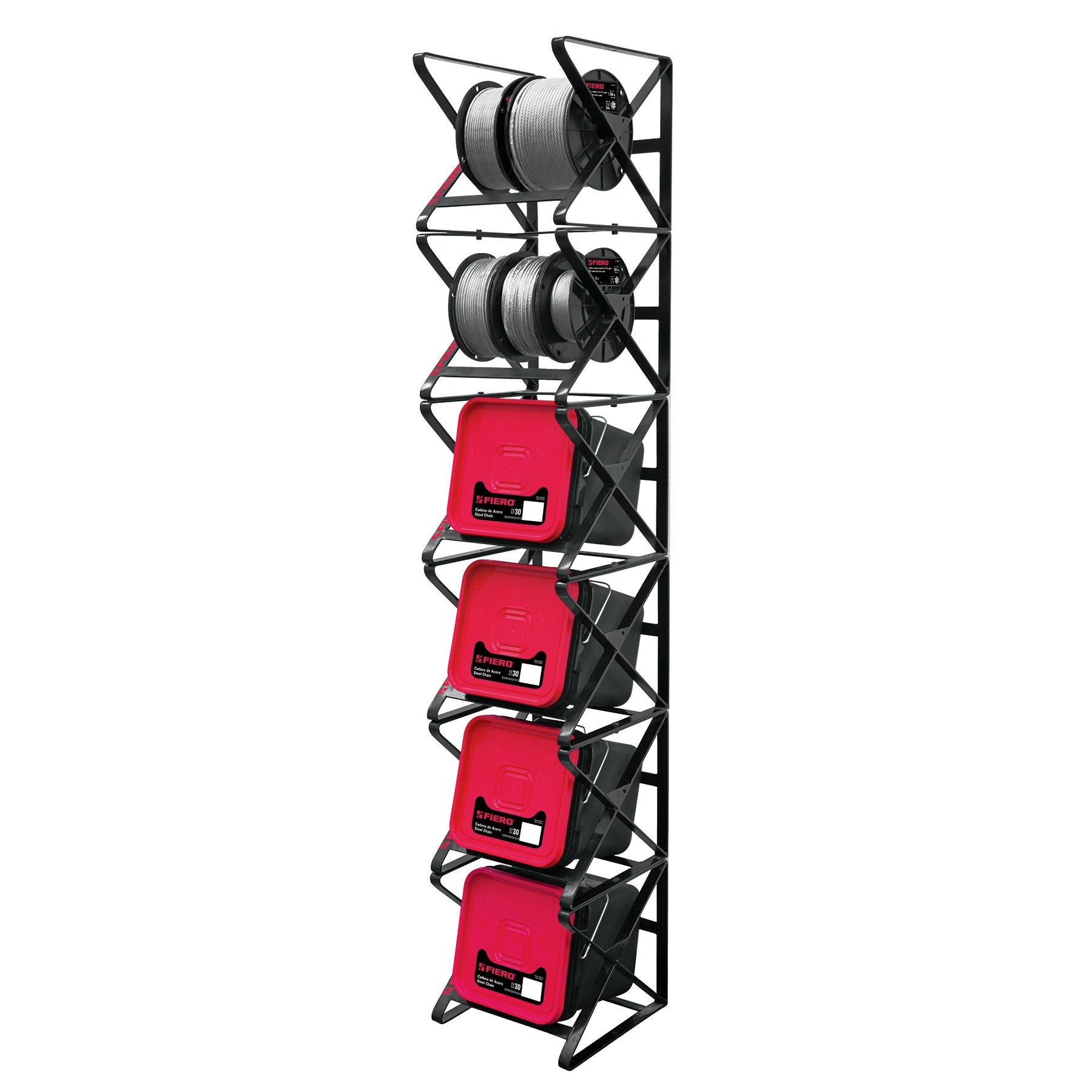 Rack para cadenas en cubeta o carrete, FIERO