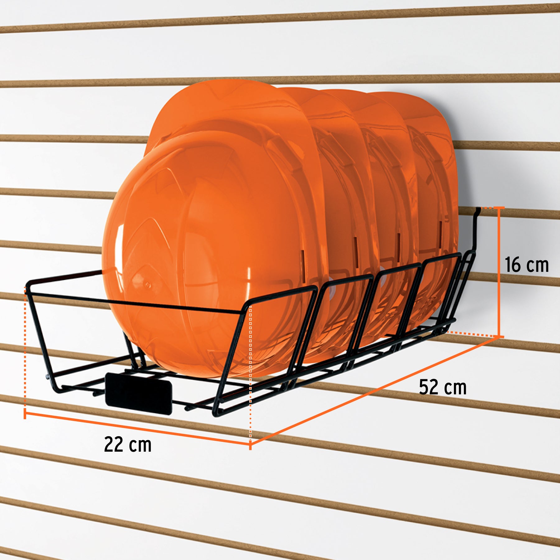 Rack para 4 cascos de seguridad