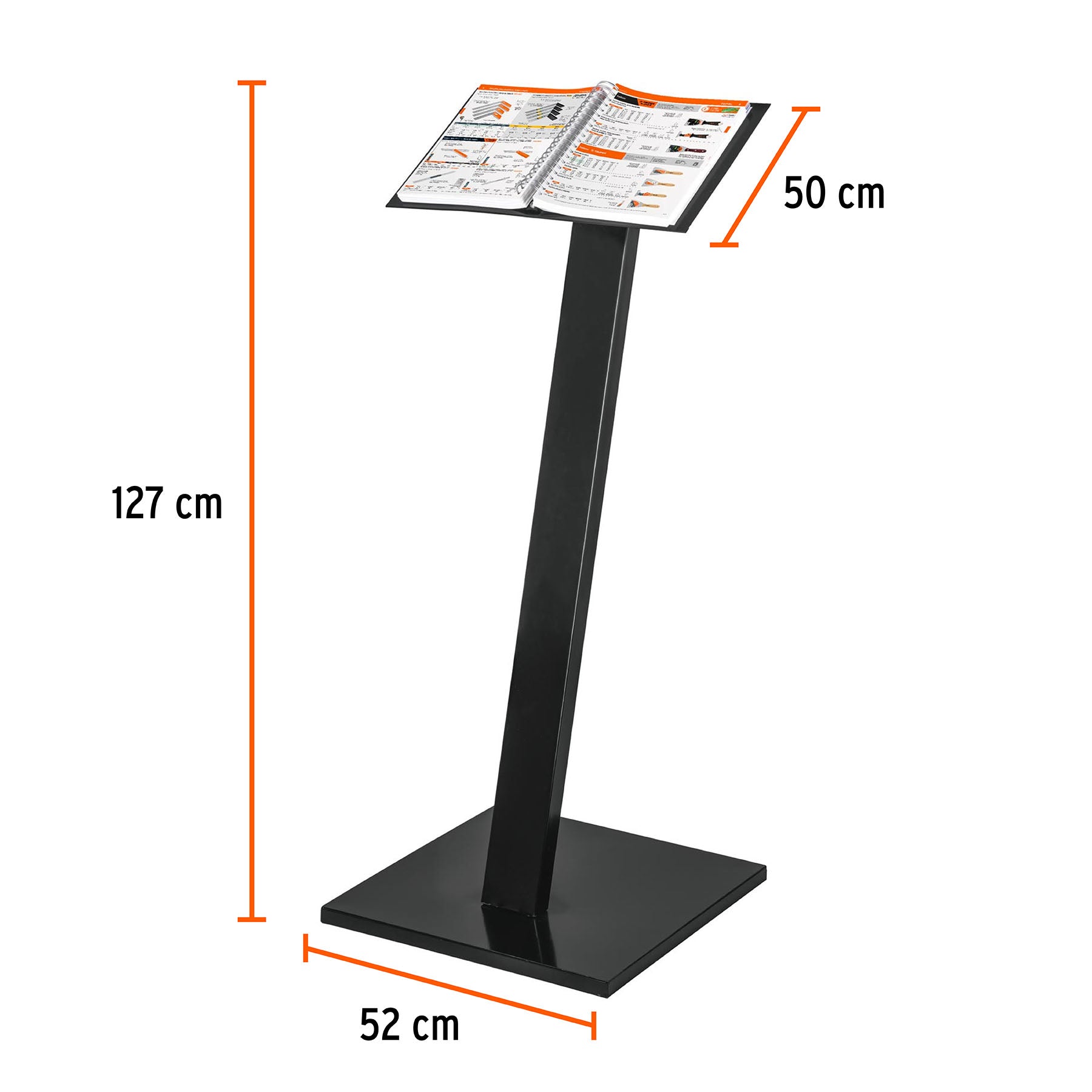 Rack de piso para consulta de catálogo de uso rudo, TRUPER