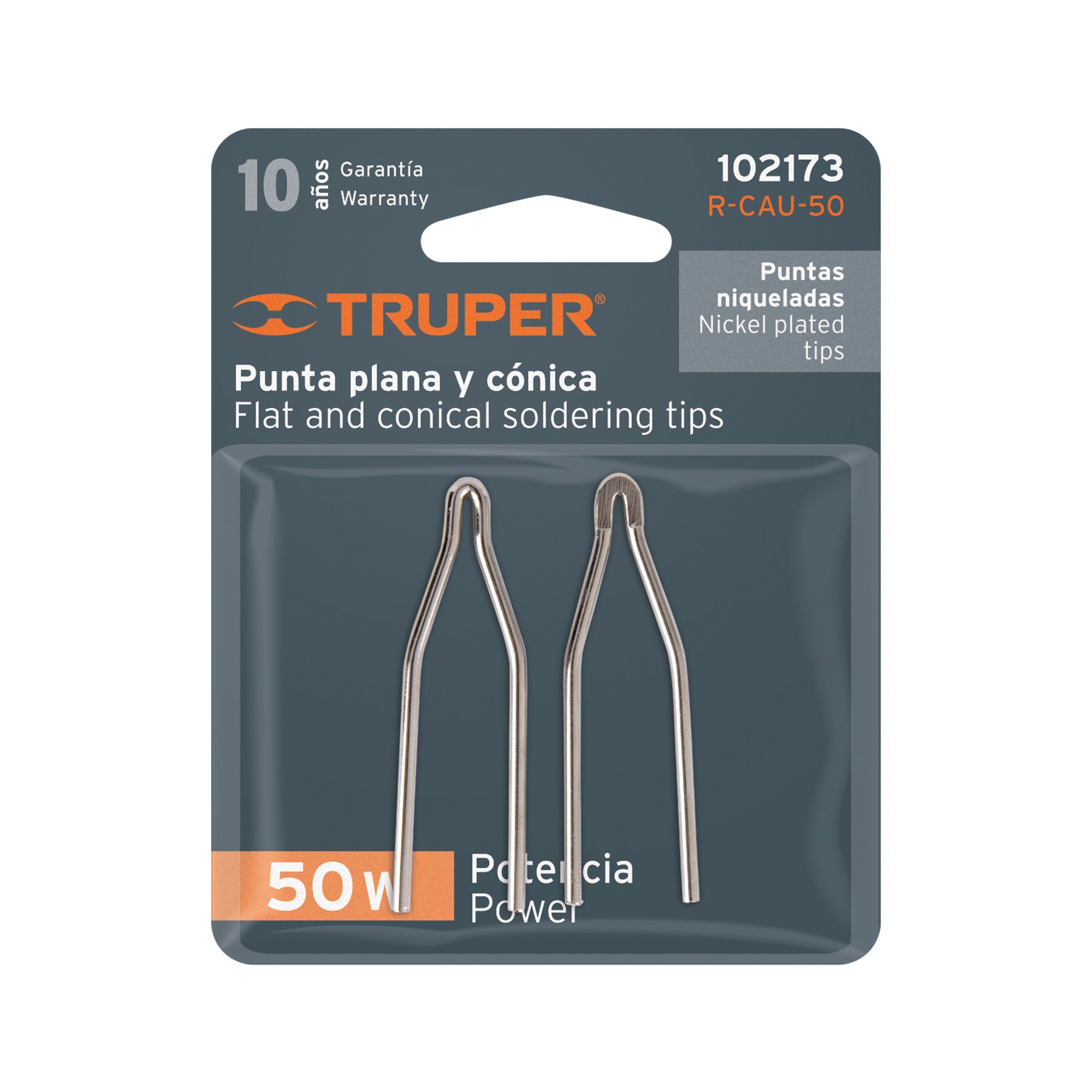 Juego de 2 puntas para cautín tipo pistola CAU-50, TRUPER